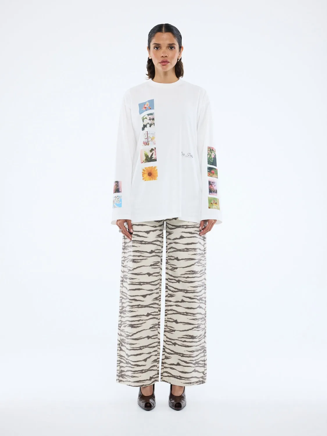 TILED FLORAL LONG SLEEVE TEE sold by Ena Pelly product image thumbnail 3