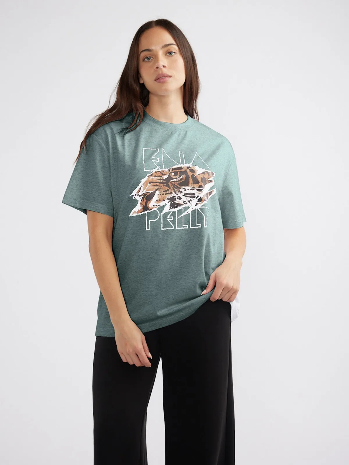 JESSIE OVERSIZED TEE TIGERS EYE sold by Ena Pelly product image thumbnail 2