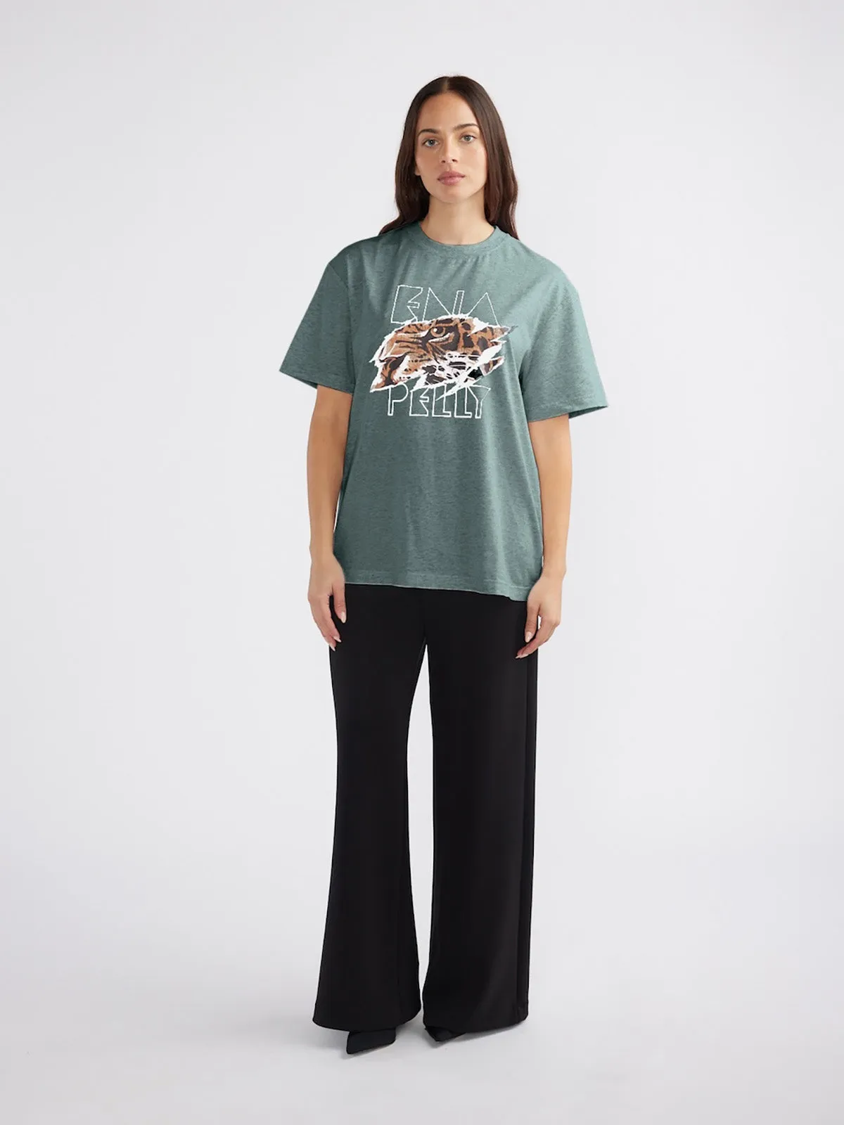 JESSIE OVERSIZED TEE TIGERS EYE sold by Ena Pelly