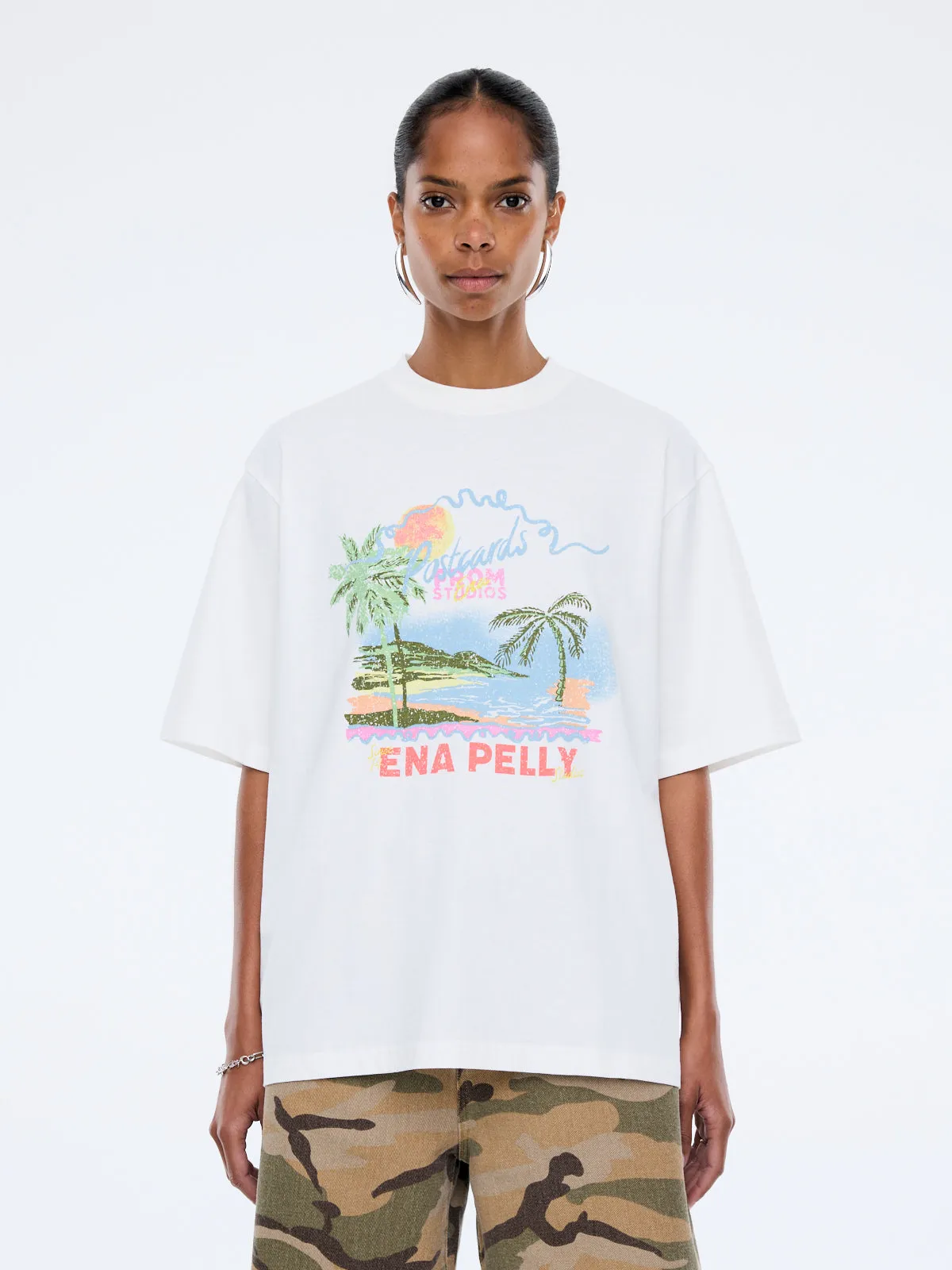 RIVIERA WATERCOLOUR TEE sold by Ena Pelly product image thumbnail 5