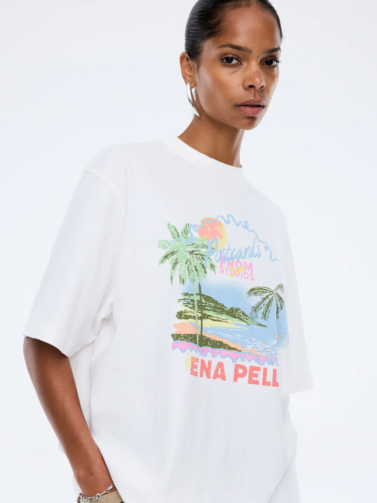 RIVIERA WATERCOLOUR TEE sold by Ena Pelly product image thumbnail 2