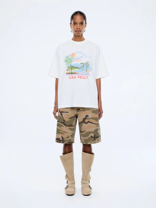 RIVIERA WATERCOLOUR TEE sold by Ena Pelly