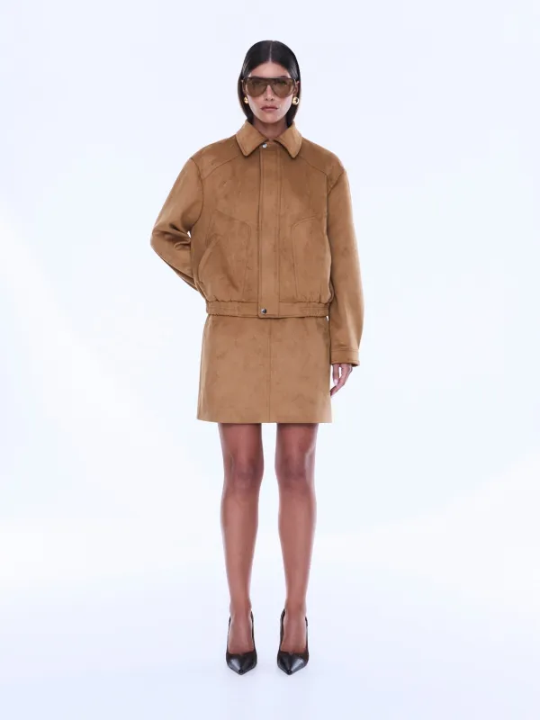 ANNIE FAUX SUEDE BOMBER made by Ena Pelly