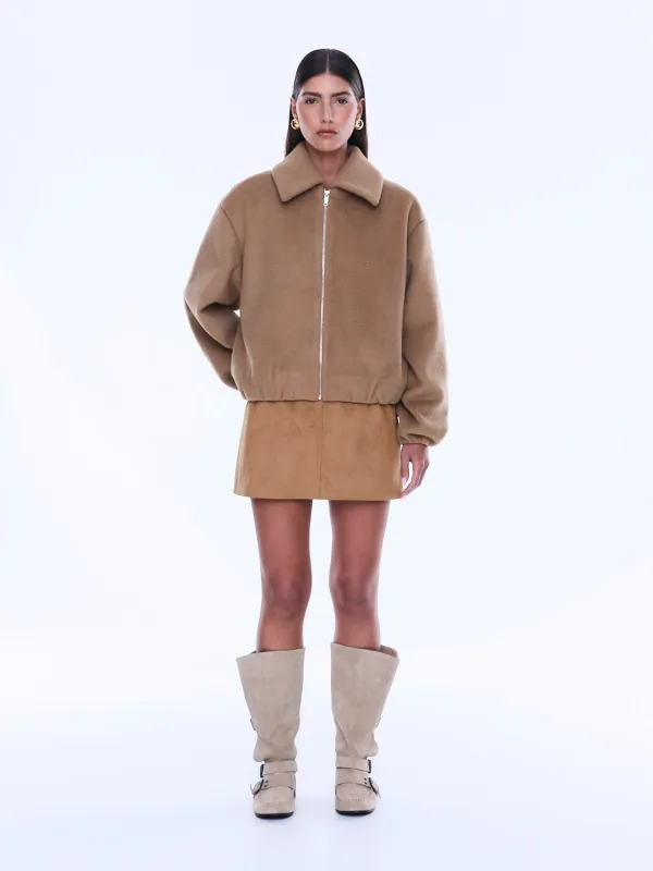 MAEVE WOOL BLEND BOMBER made by Ena Pelly