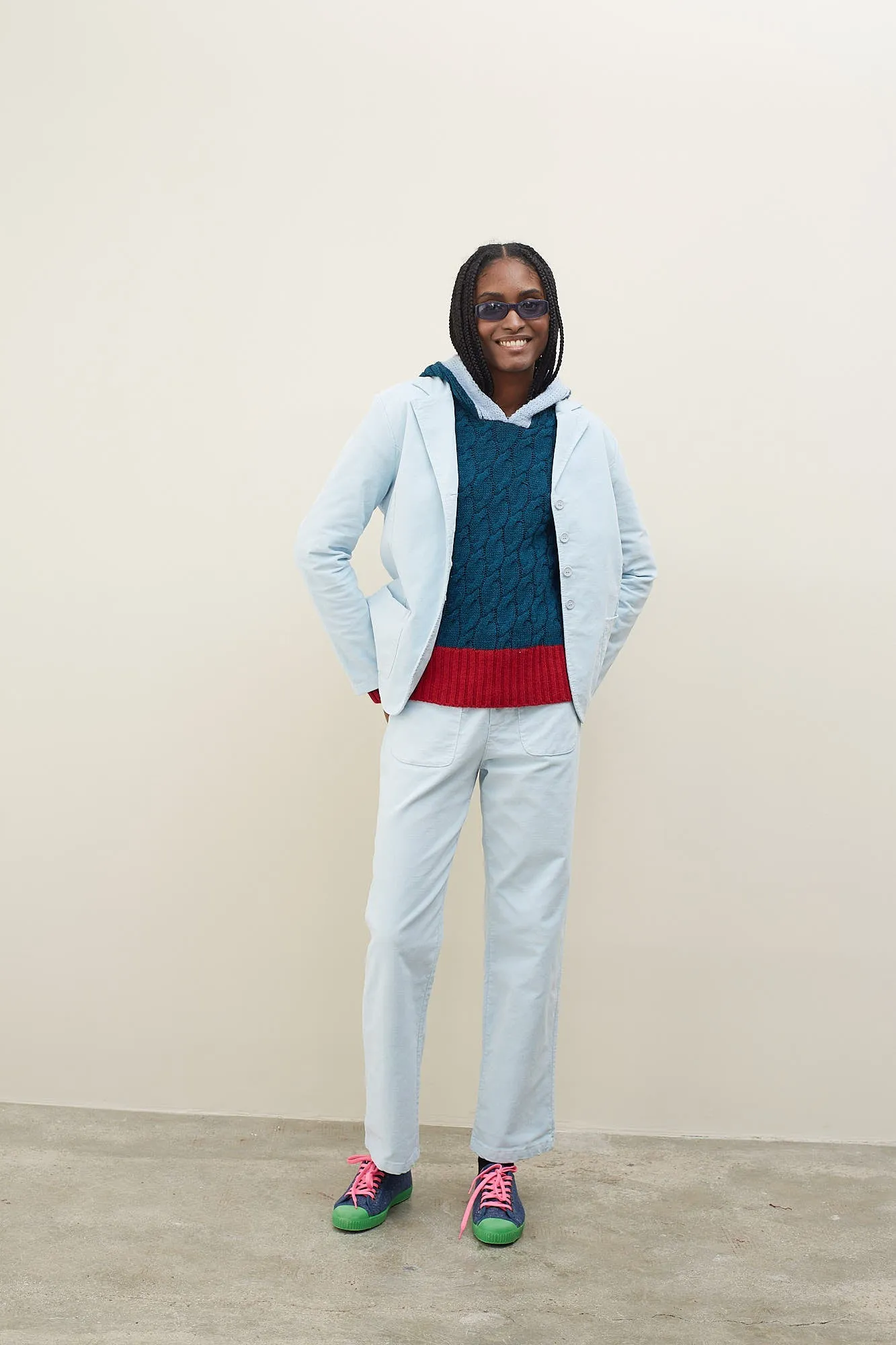 Pantalón Flow Terciopelo Azul sold by Dr. Bloom product image thumbnail 3