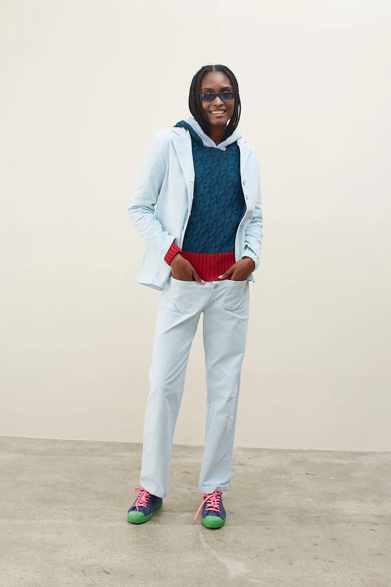 Pantalón Flow Terciopelo Azul sold by Dr. Bloom product image thumbnail 5