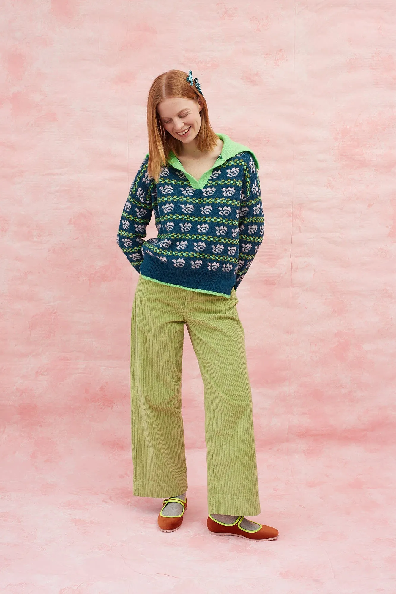 Pantalón Rose Pana Verde sold by Dr. Bloom product image thumbnail 5