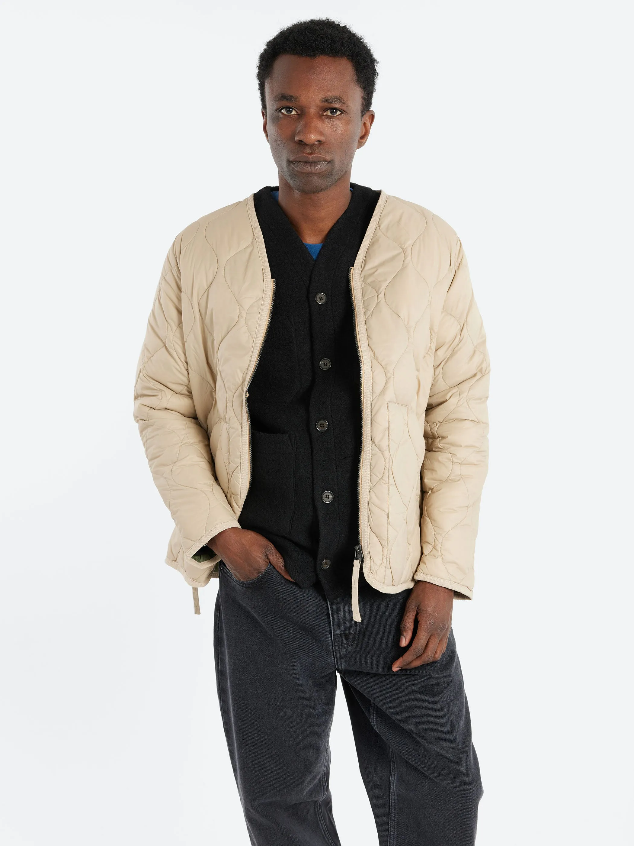 Military Zip V-Neck Down Jacket sold by gravitypope product image thumbnail 3