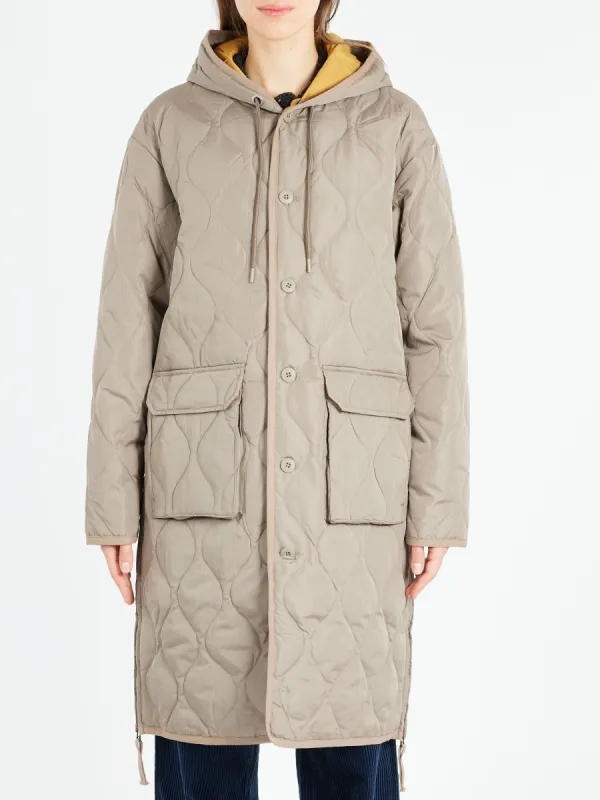 Military Hood Long Down Coat sold by gravitypope