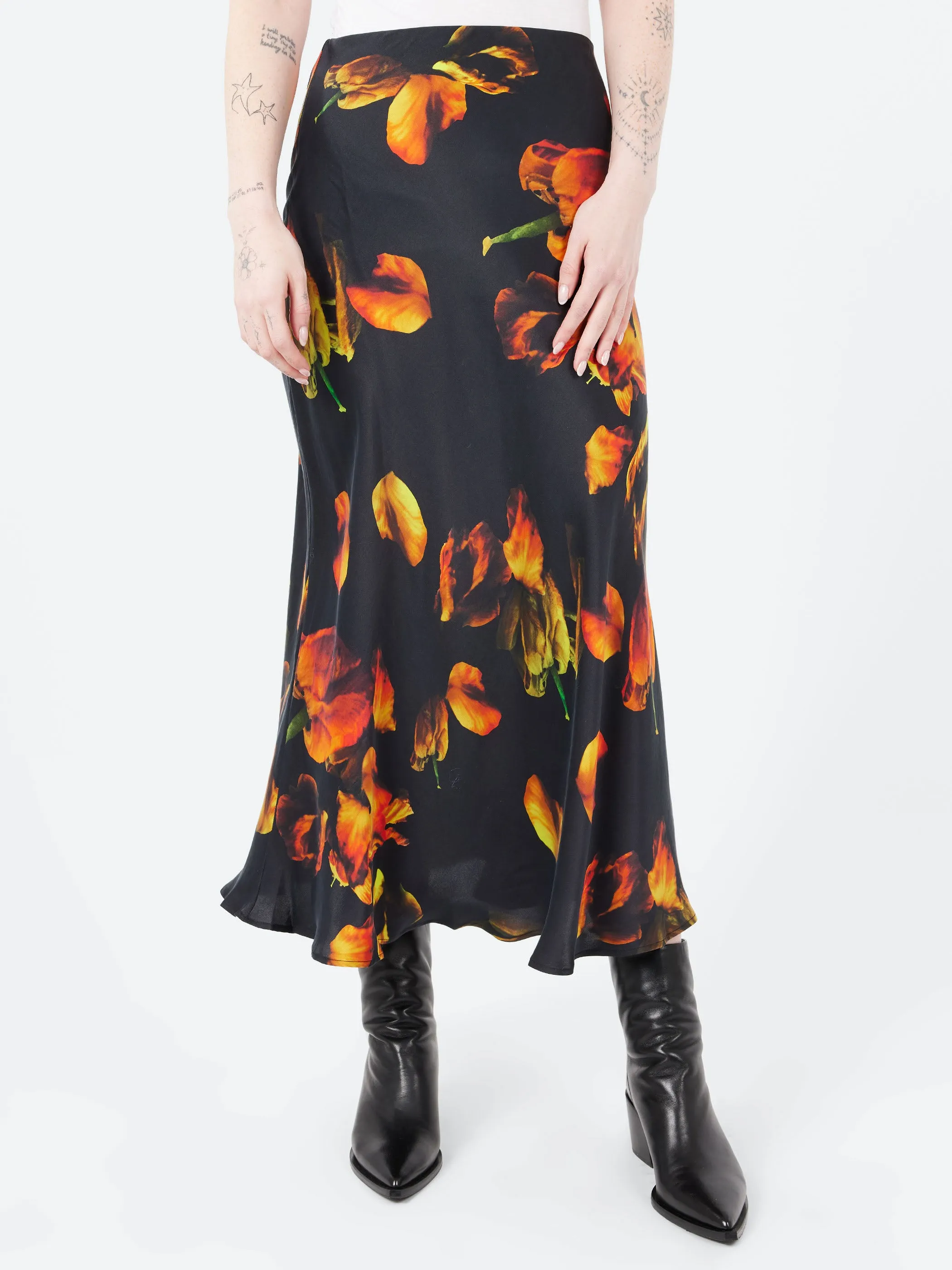Long Bias Cut Skirt sold by gravitypope product image thumbnail 4