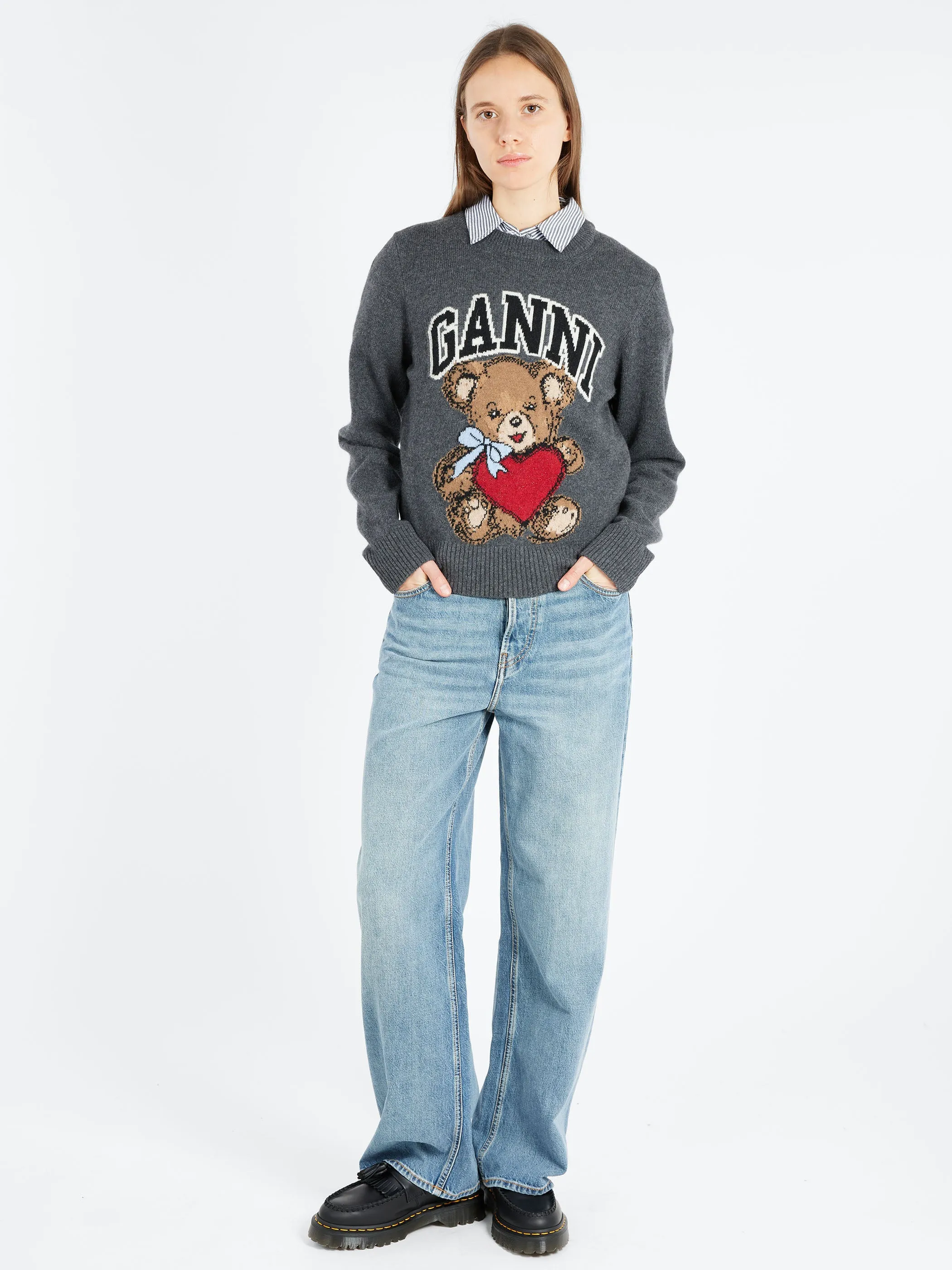 Graphic Bear Crewneck sold by gravitypope product image thumbnail 4