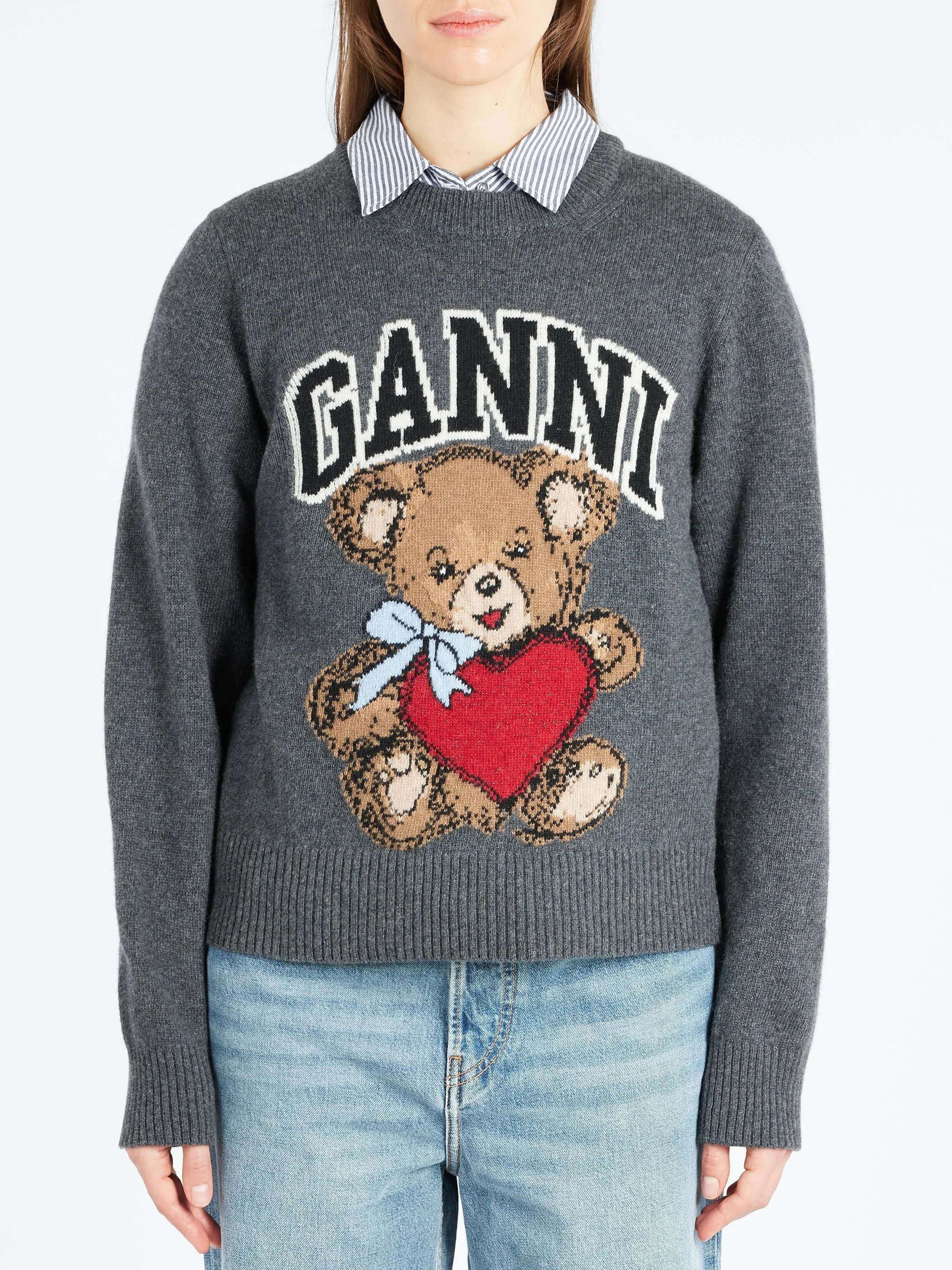 Graphic Bear Crewneck sold by gravitypope