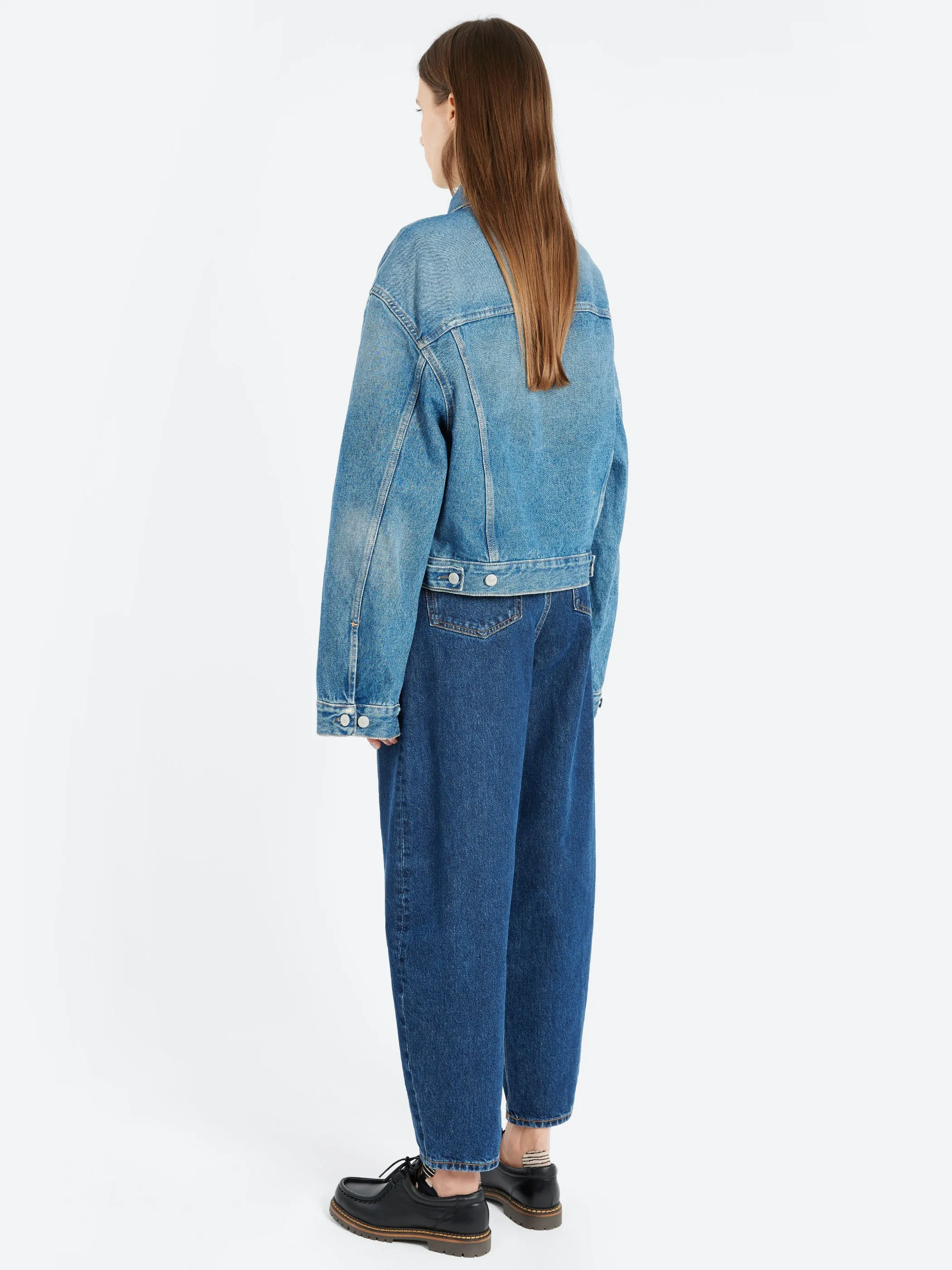 Collared Button-Up Denim Jacket sold by gravitypope product image thumbnail 3