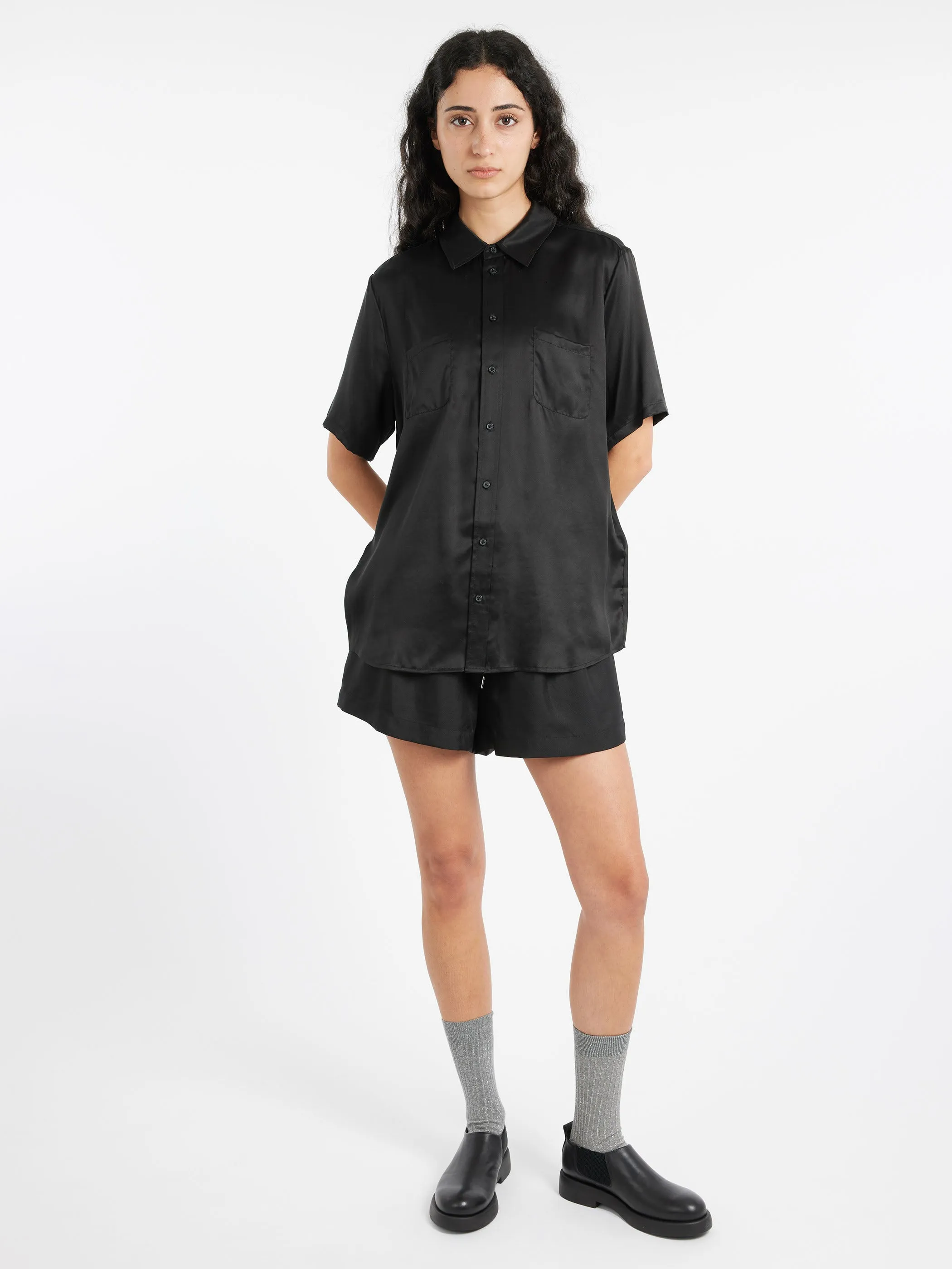 Twill Slouch Shorts sold by gravitypope product image thumbnail 2