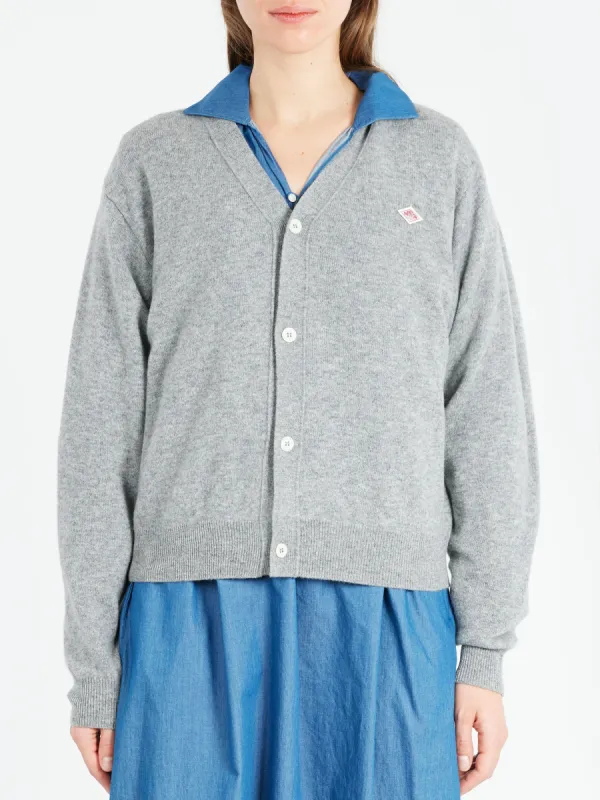 Women's Lambswool V-Neck Knit Cardigan sold by gravitypope