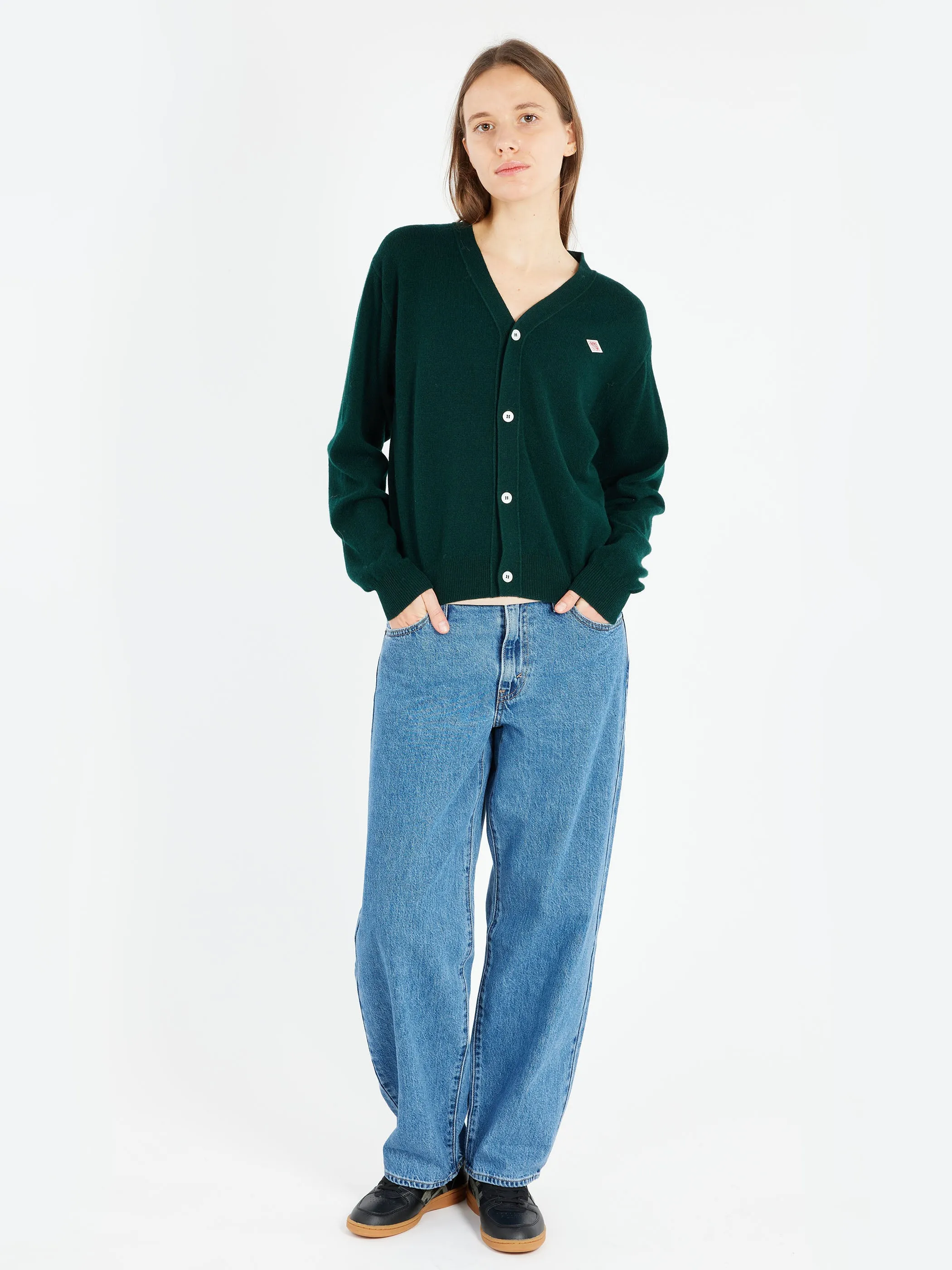 Women's Lambswool V-Neck Knit Cardigan sold by gravitypope product image thumbnail 2