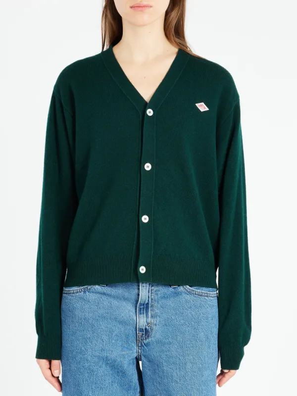 Women's Lambswool V-Neck Knit Cardigan made by gravitypope
