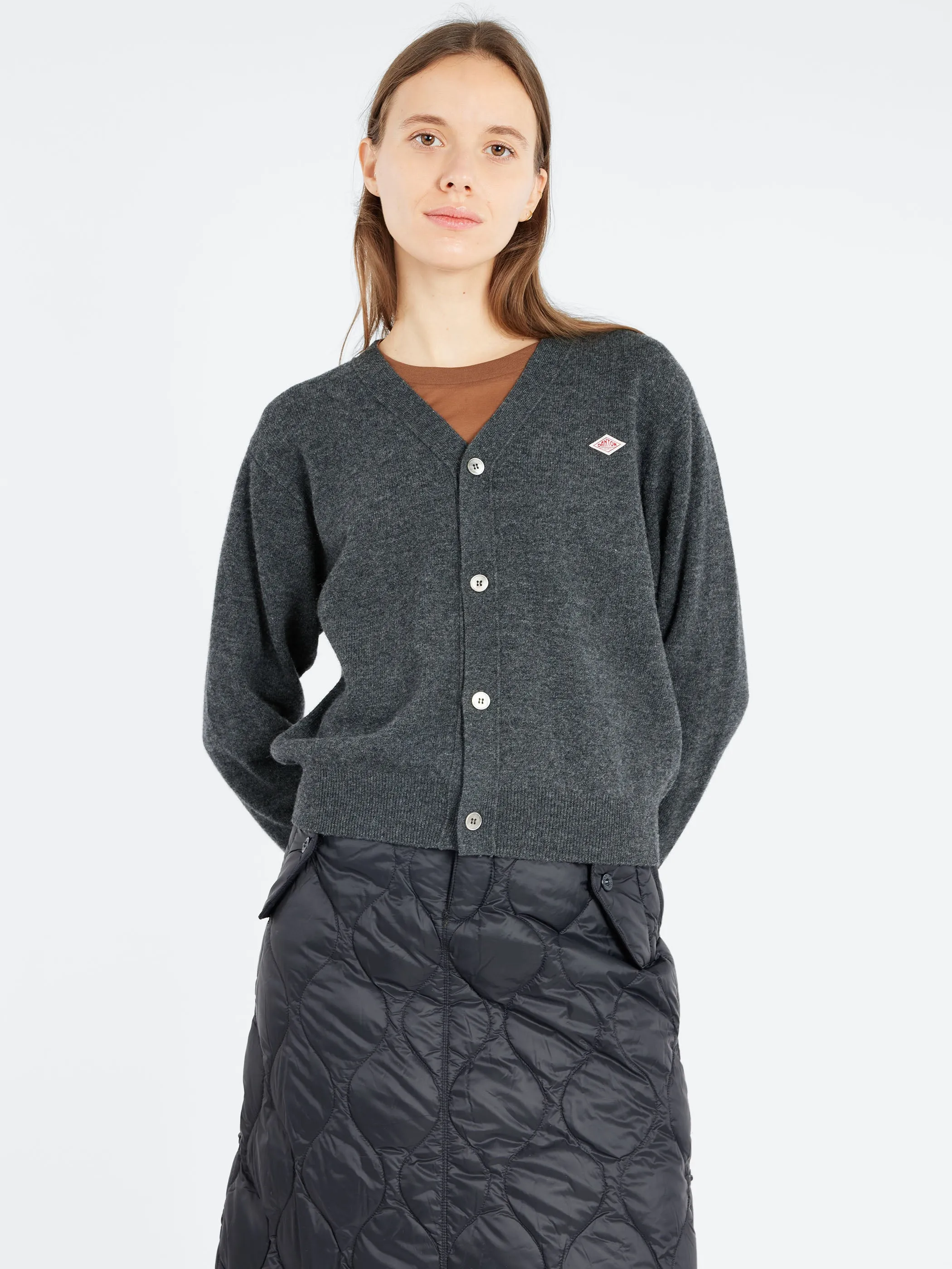 Women's Lambswool V-Neck Knit Cardigan sold by gravitypope product image thumbnail 4