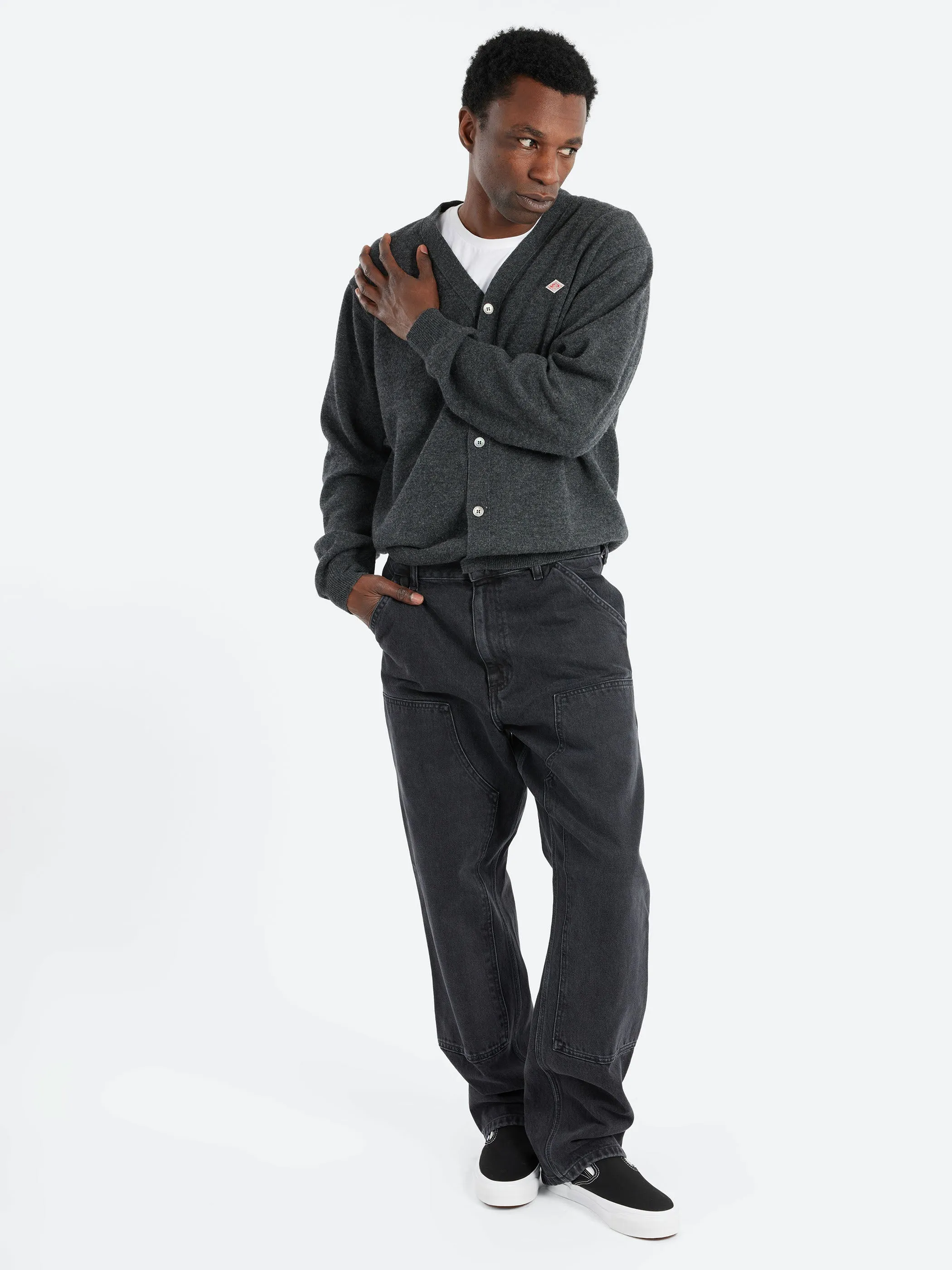 Lambswool V-Neck Cardigan sold by gravitypope product image thumbnail 2