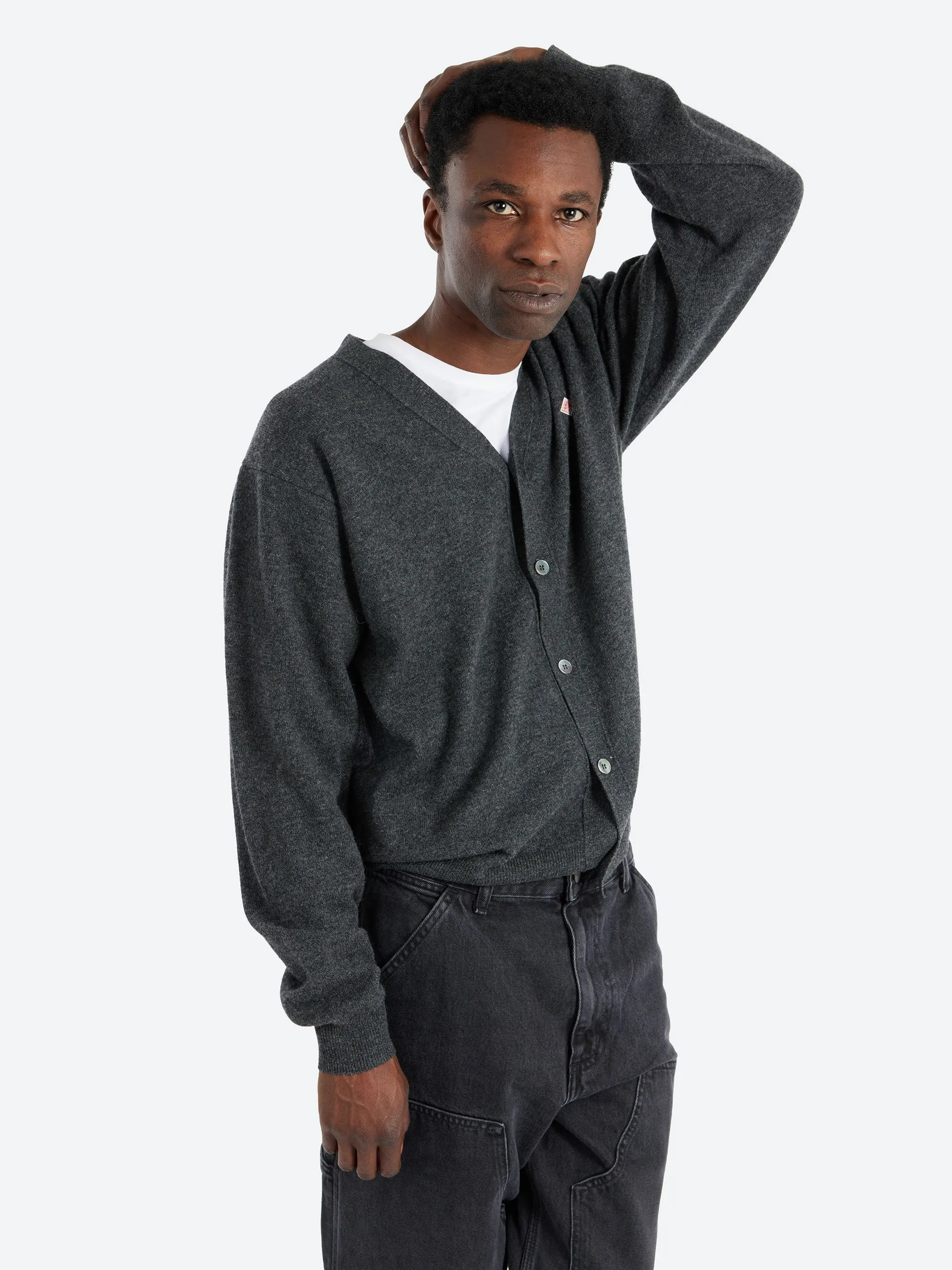 Lambswool V-Neck Cardigan sold by gravitypope product image thumbnail 4