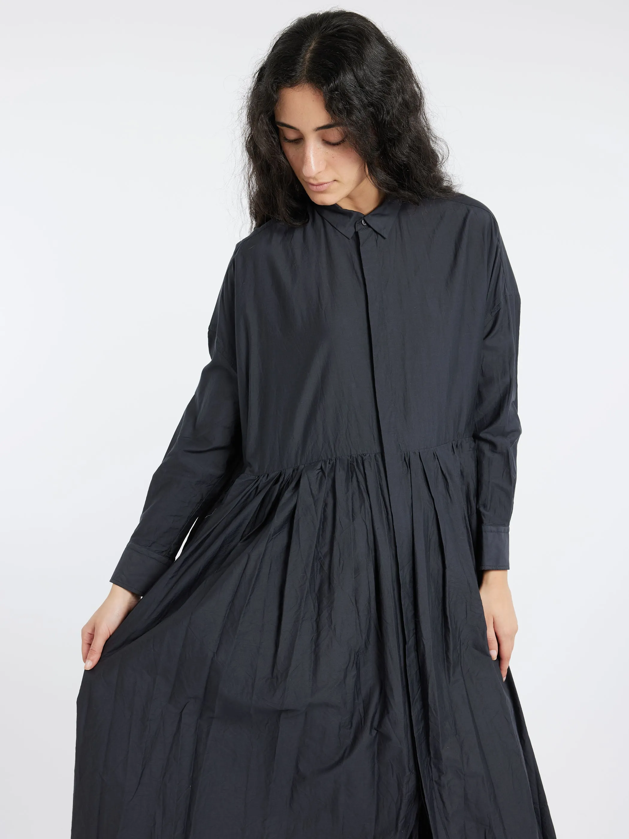 Pleated Baggy Shirt Dress sold by gravitypope product image thumbnail 4