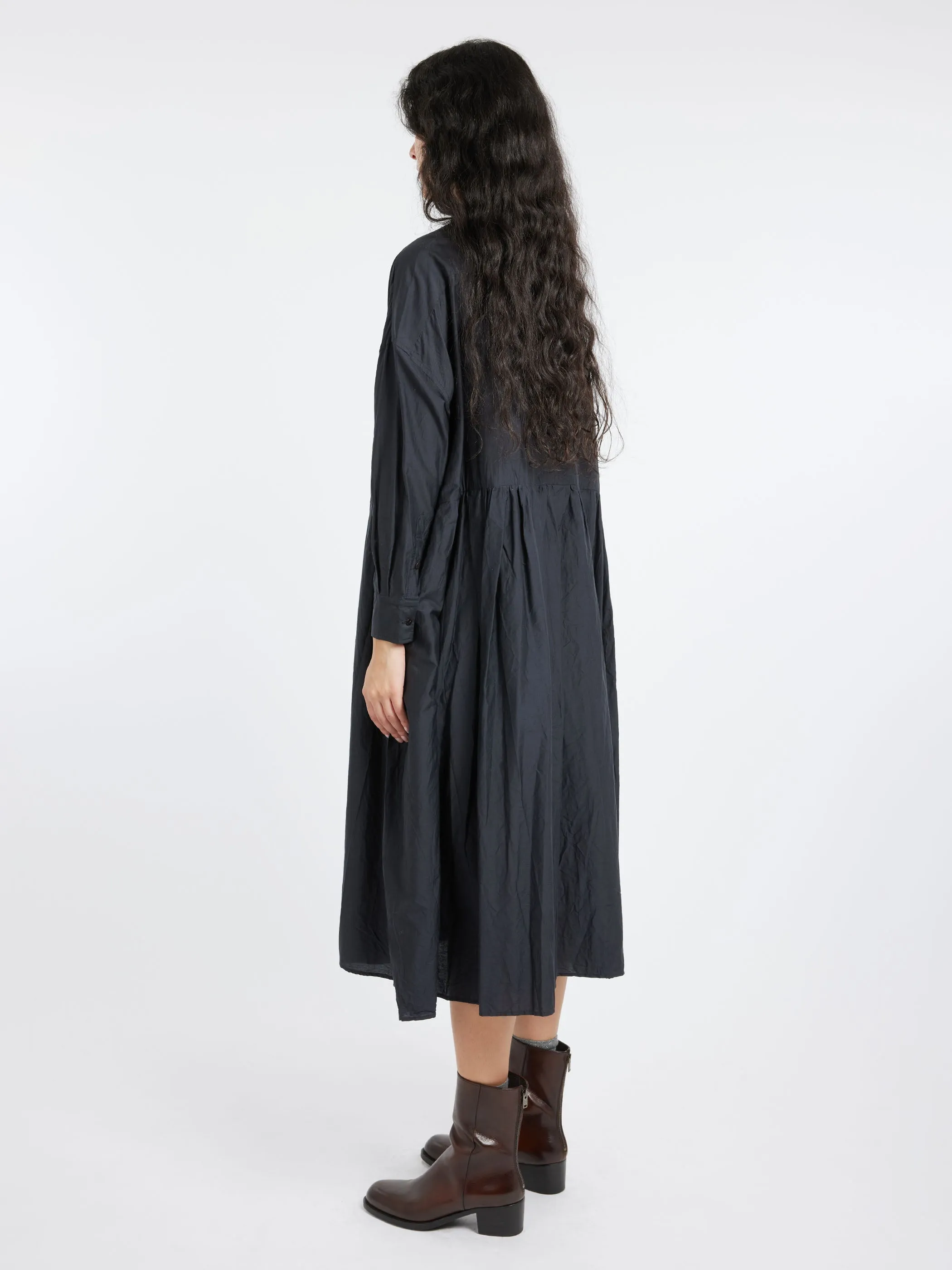 Pleated Baggy Shirt Dress sold by gravitypope product image thumbnail 3
