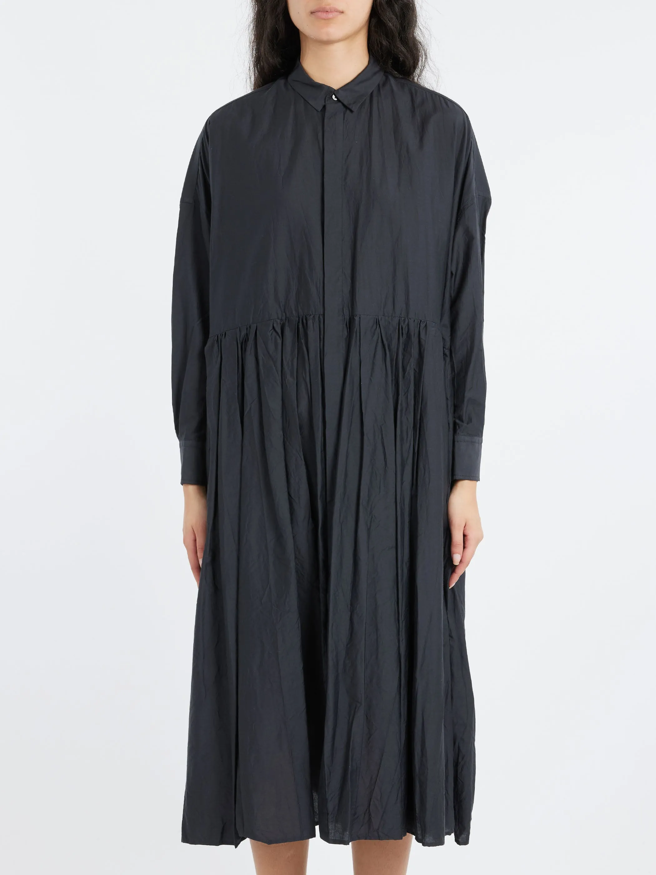 Pleated Baggy Shirt Dress sold by gravitypope