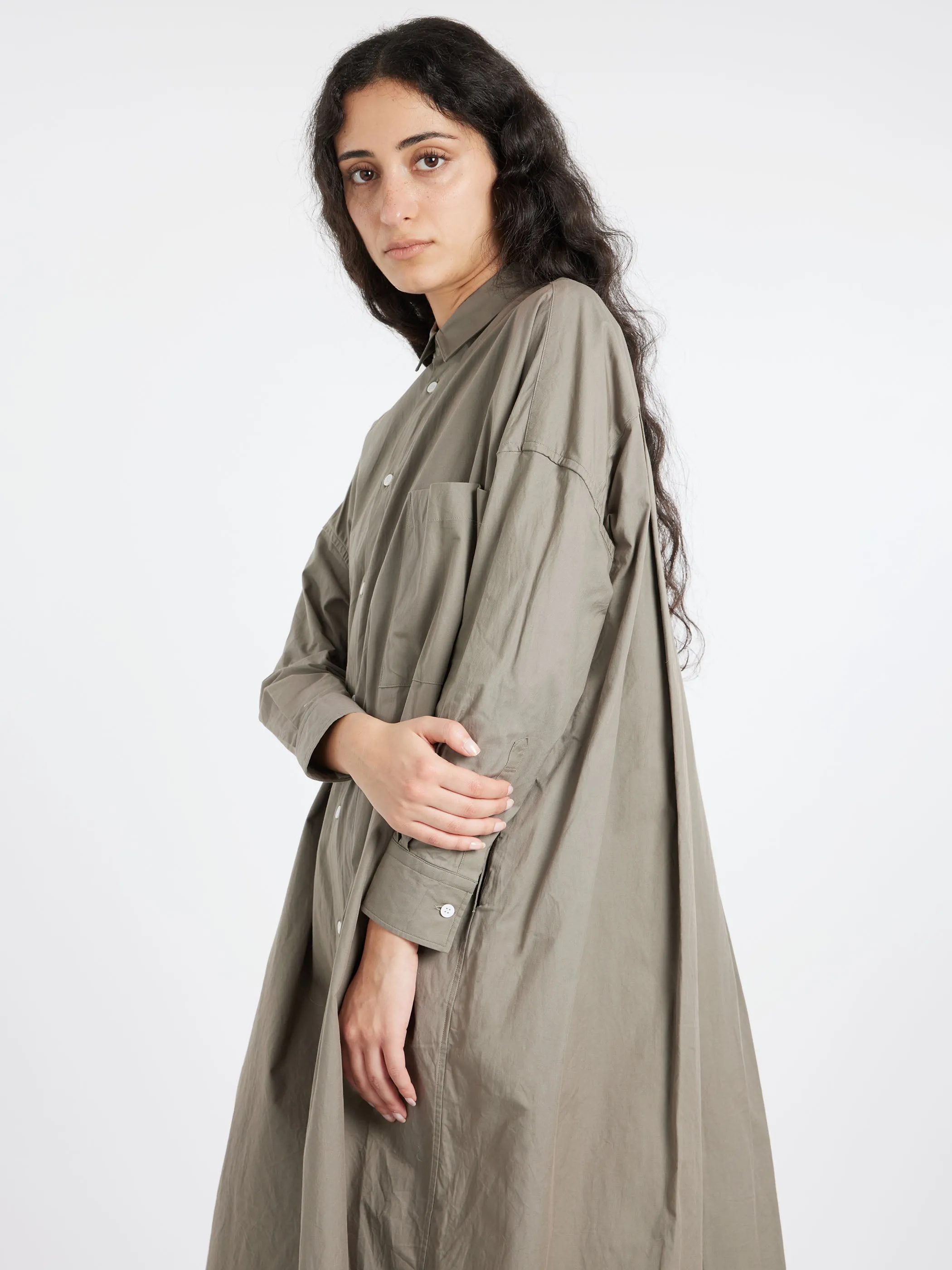 Back Wide Pleated Shirt Dress sold by gravitypope product image thumbnail 4