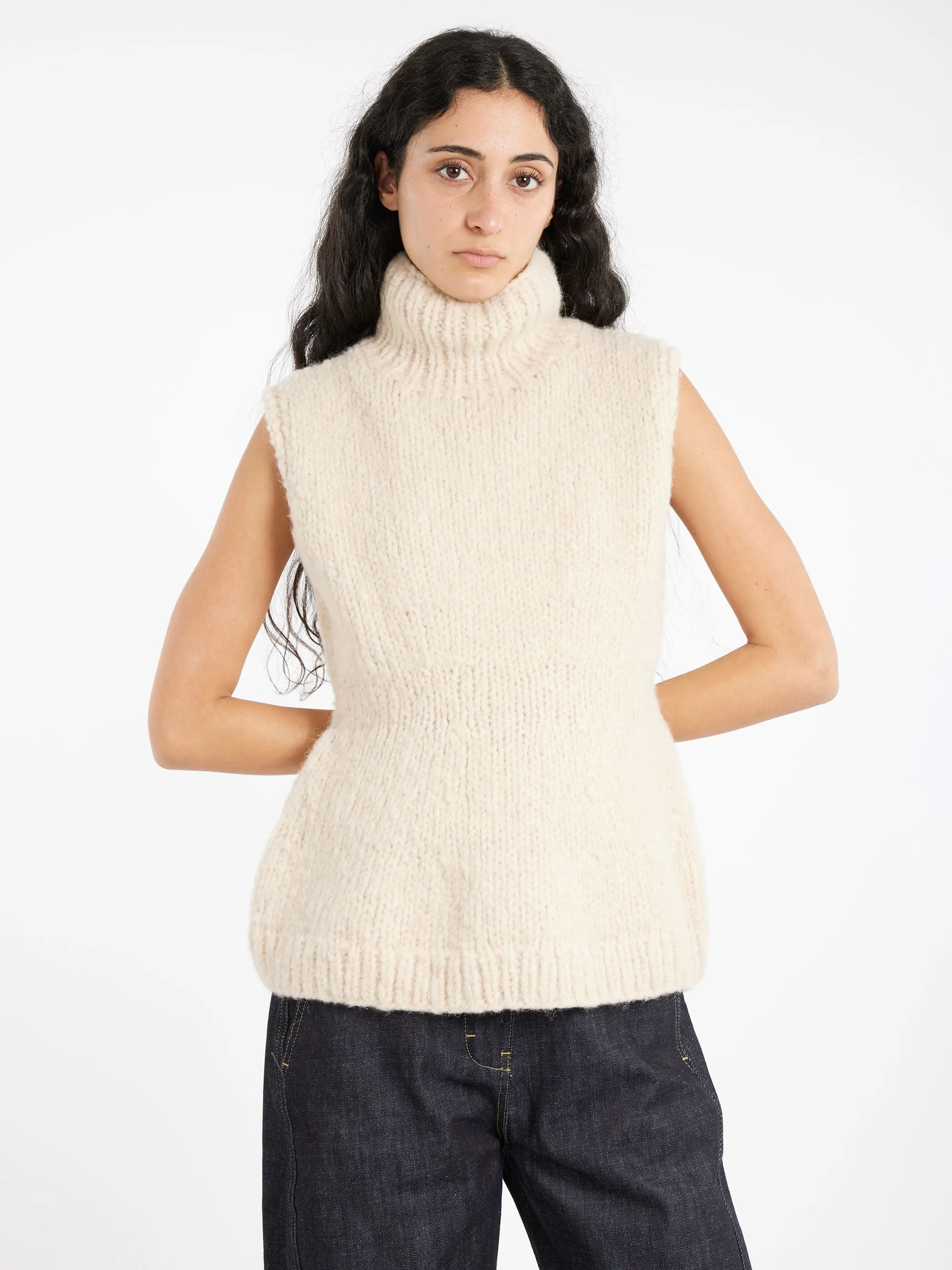 Handknit Peplum Shell sold by gravitypope product image thumbnail 2