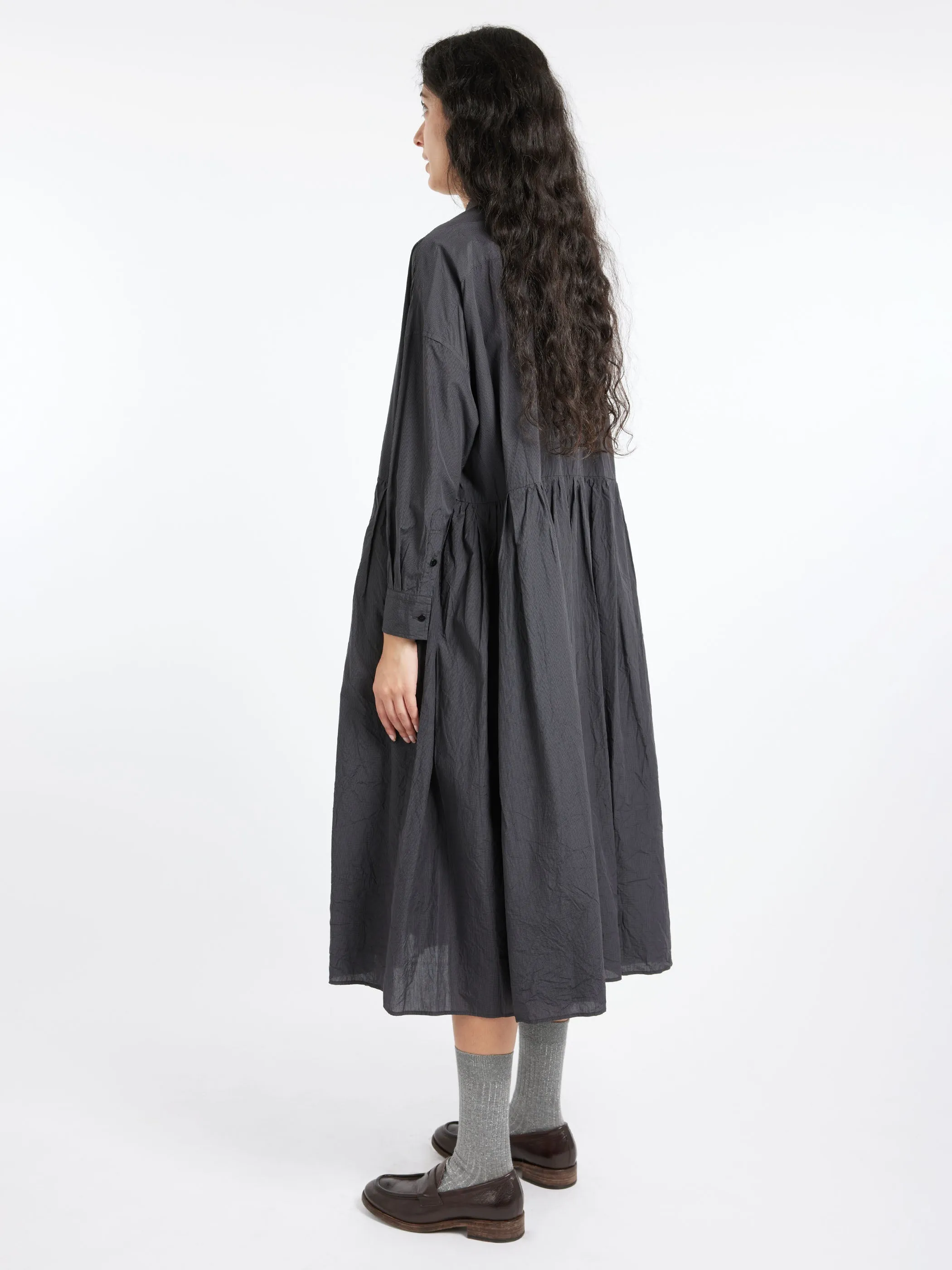 Pleated Baggy Shirt Dress sold by gravitypope product image thumbnail 3