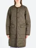 Piping Crew Neck Long Down Coat sold by gravitypope
