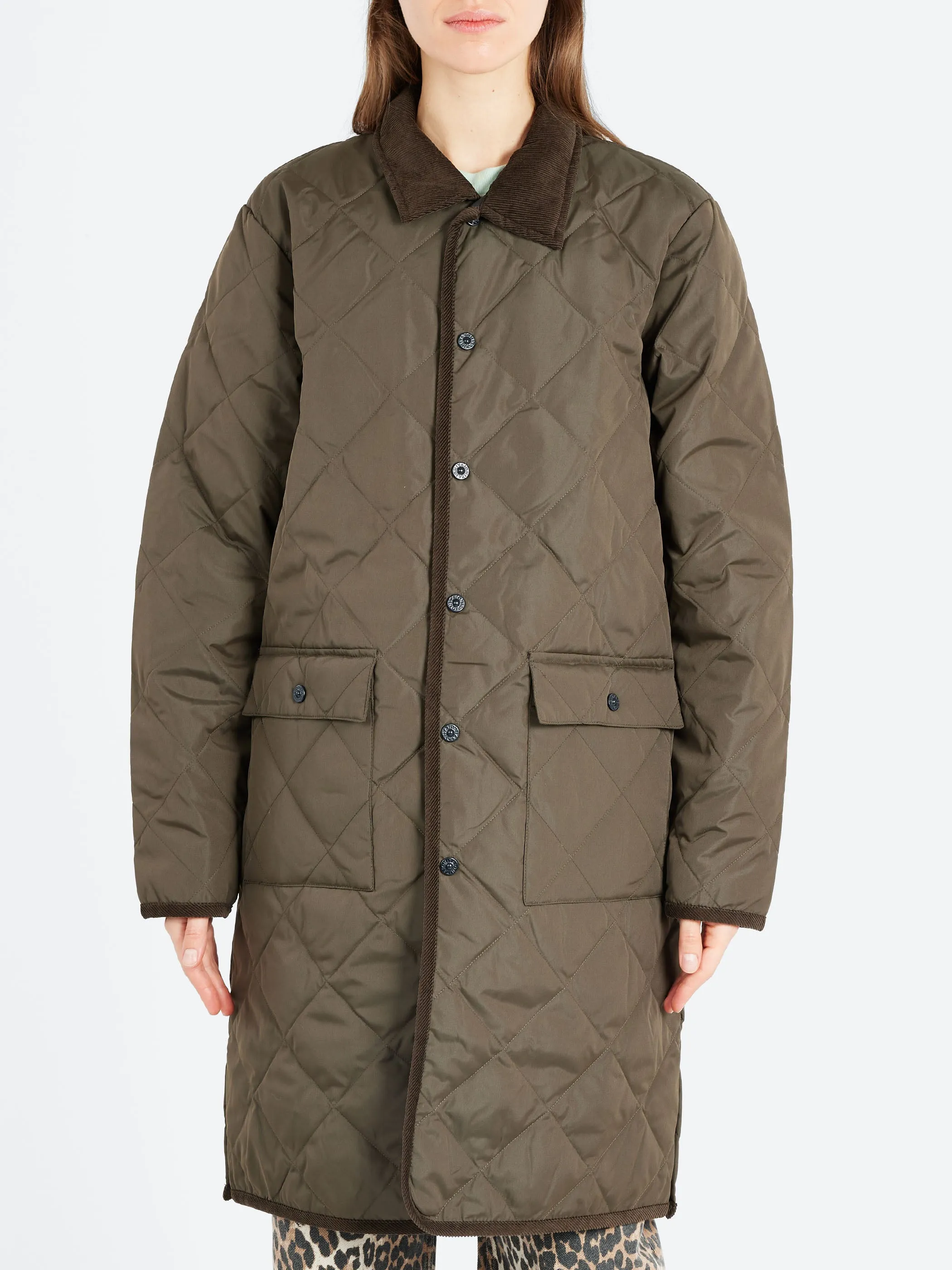 Piping Long Down Coat sold by gravitypope