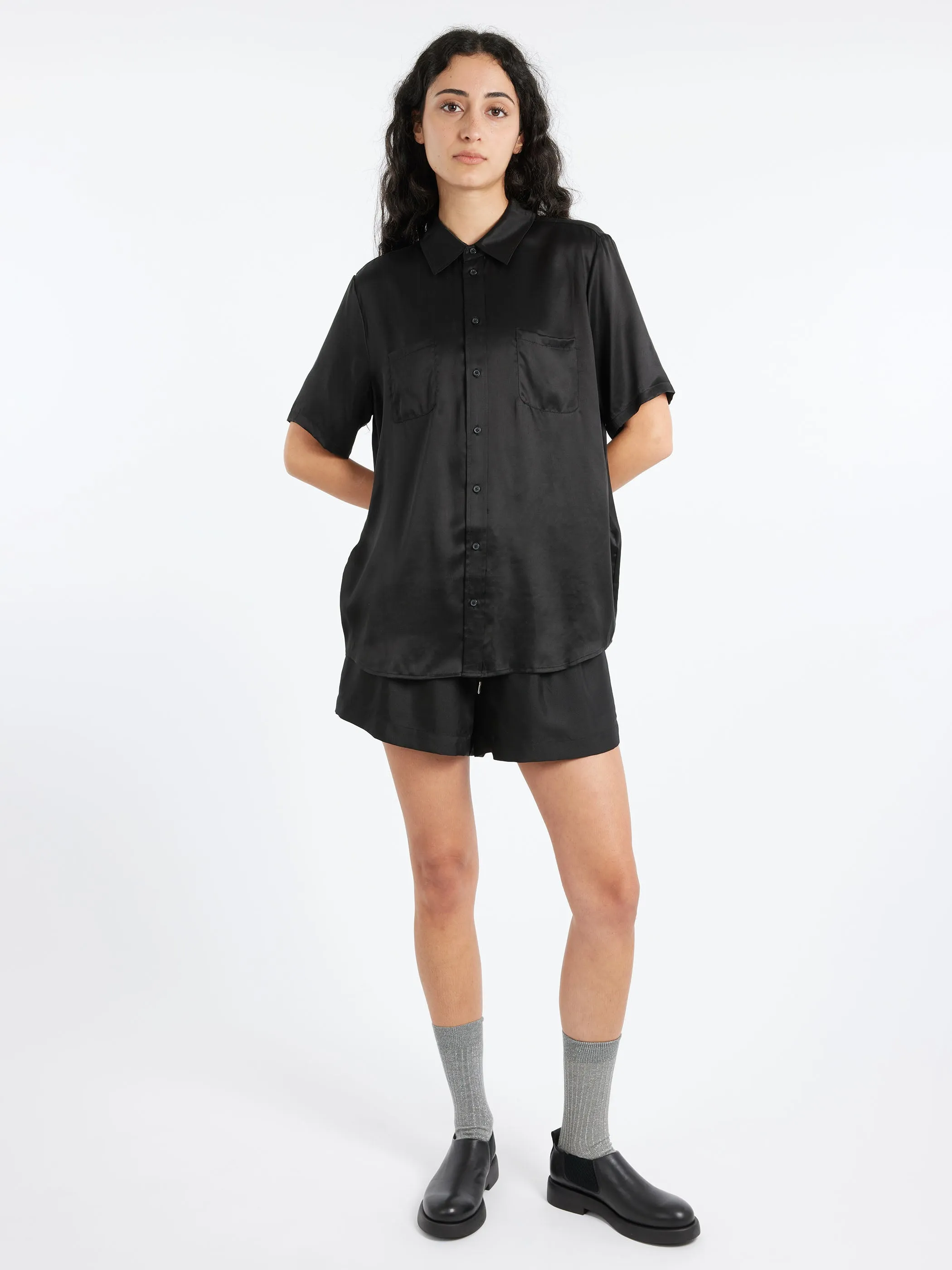 Short Sleeve Boyfriend Shirt sold by gravitypope product image thumbnail 2