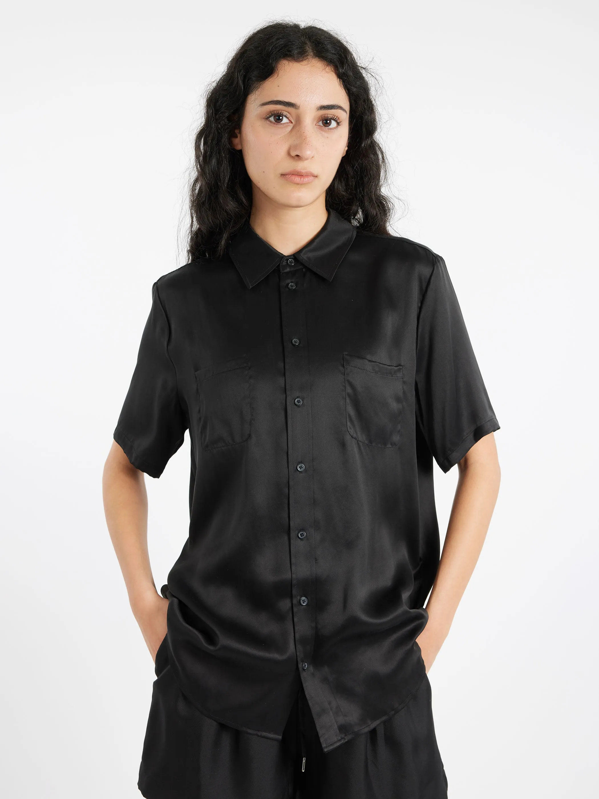Short Sleeve Boyfriend Shirt sold by gravitypope product image thumbnail 4