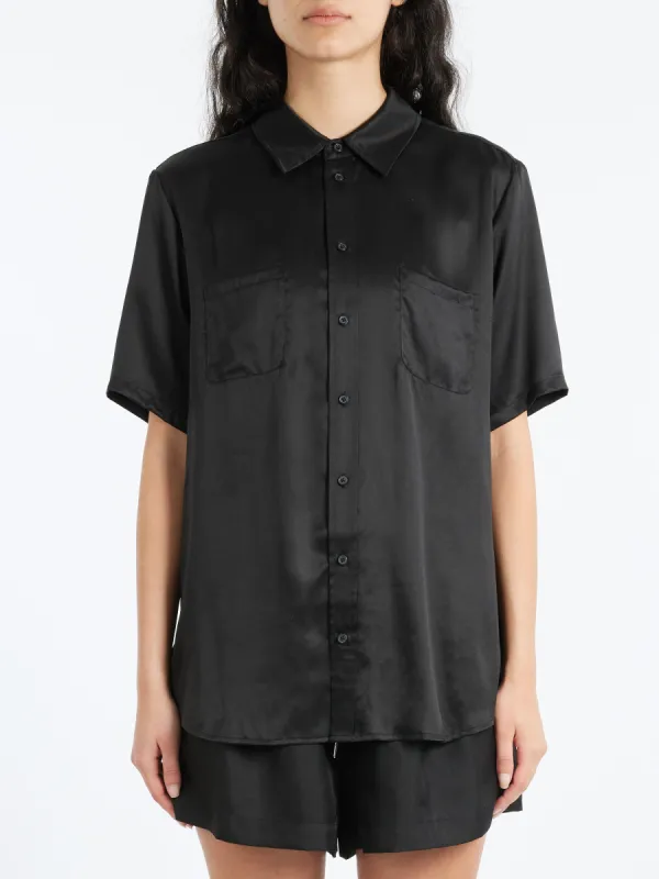 Short Sleeve Boyfriend Shirt sold by gravitypope