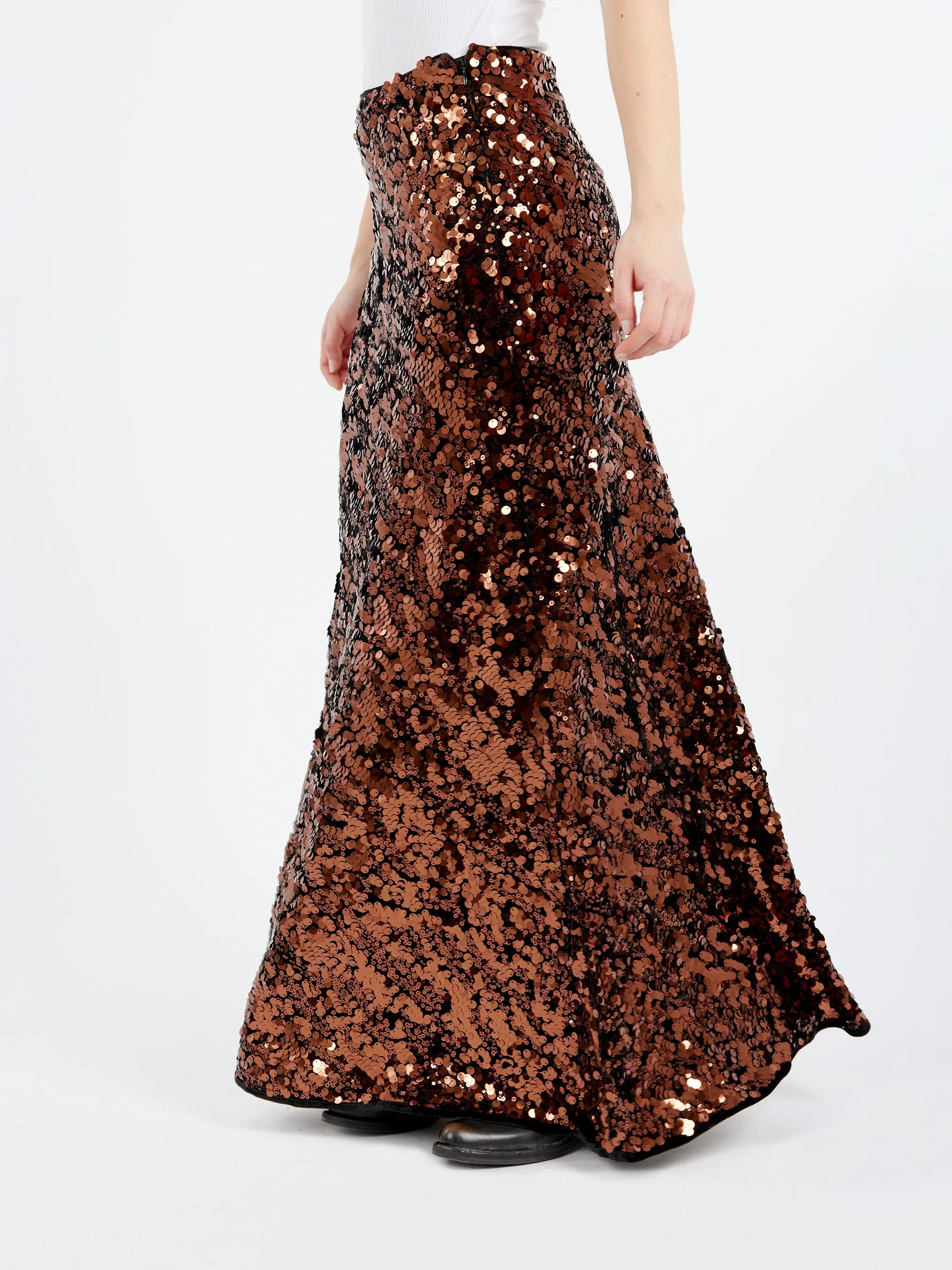 Sequins Maxi Skirt sold by gravitypope product image thumbnail 4