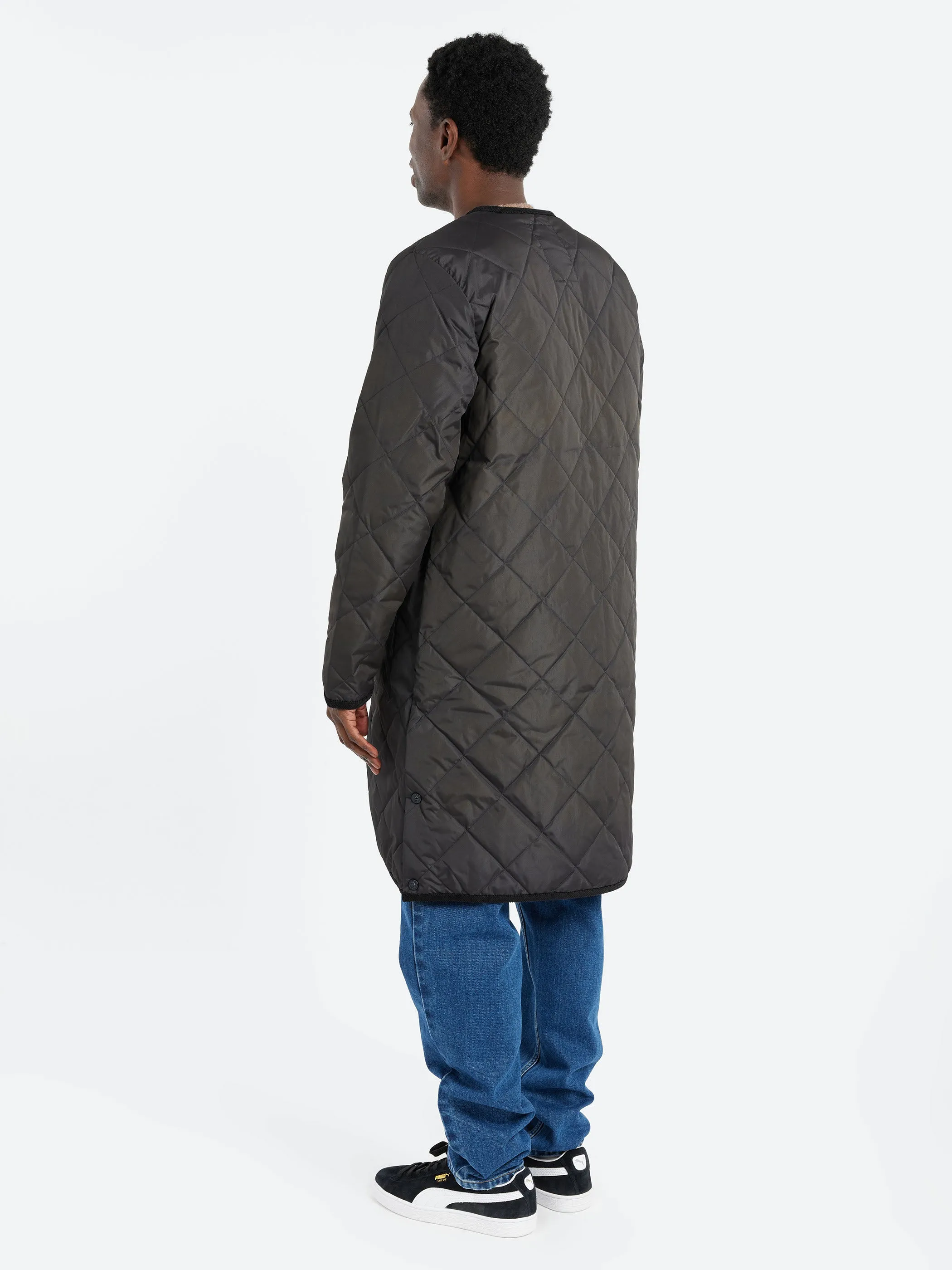 Piping Crew Neck Long Down Coat sold by gravitypope product image thumbnail 3