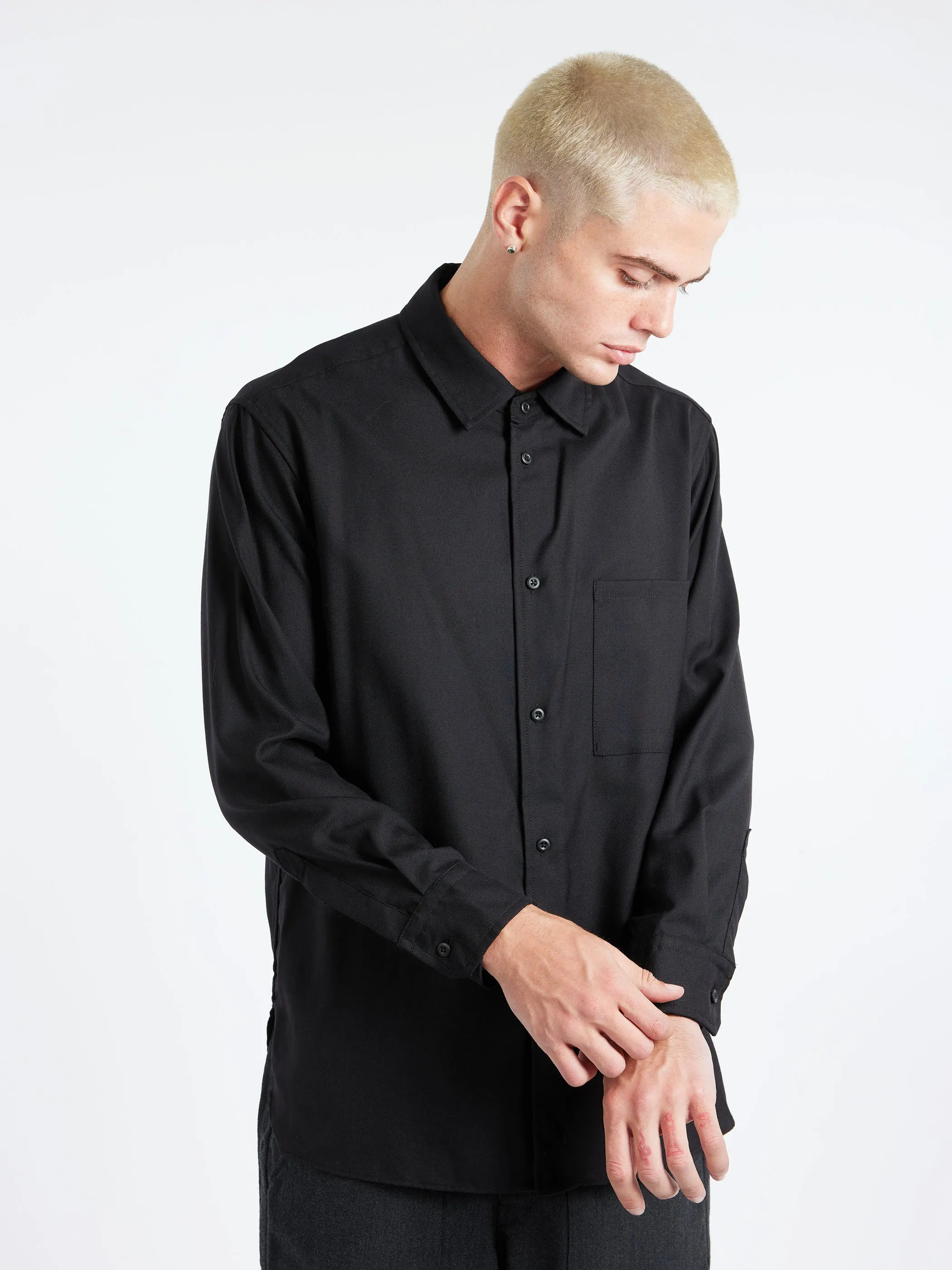 Super 100 Twill Regular Collar Shirt sold by gravitypope product image thumbnail 4