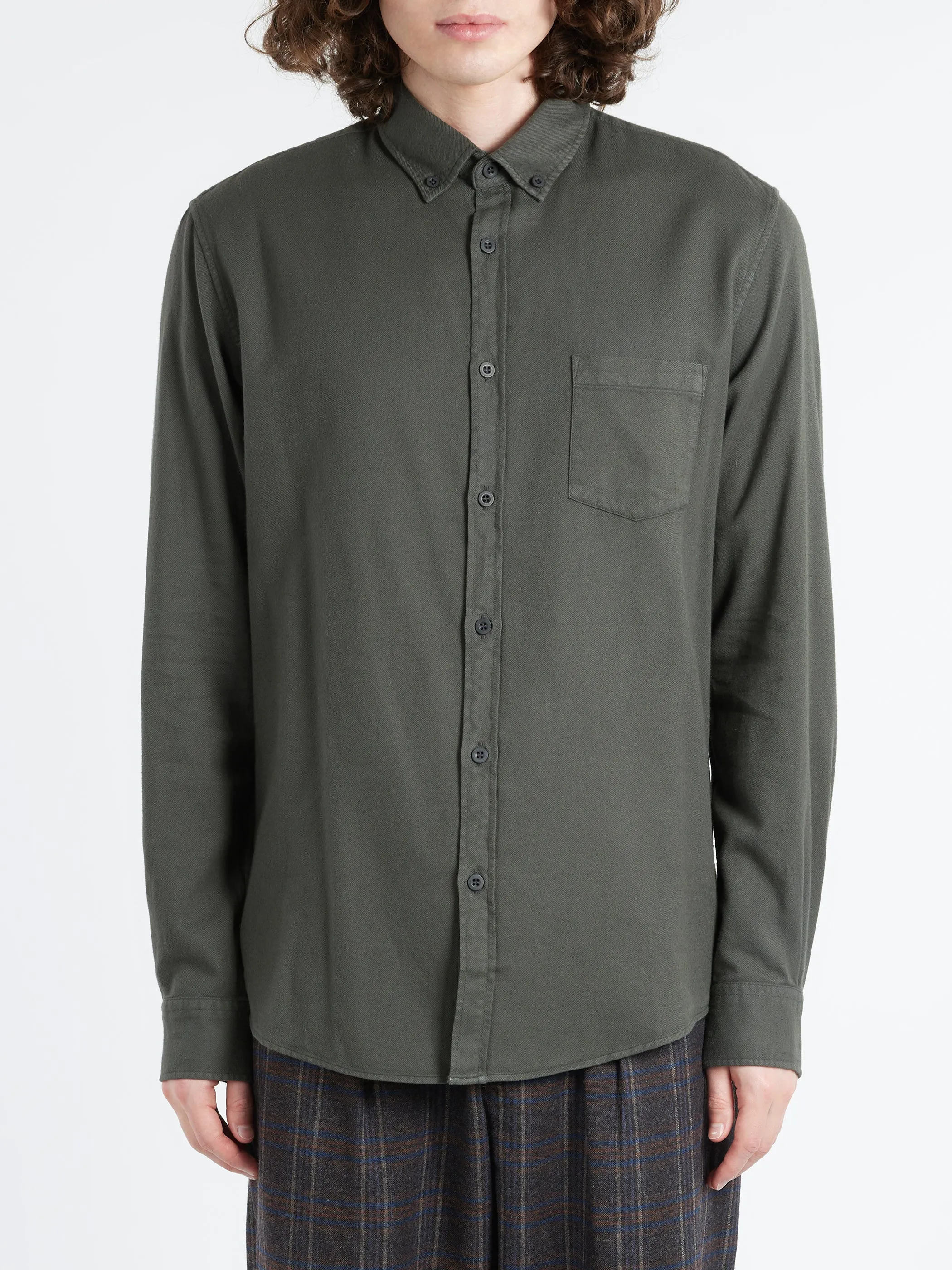 Button Down Flannel Shirt sold by gravitypope