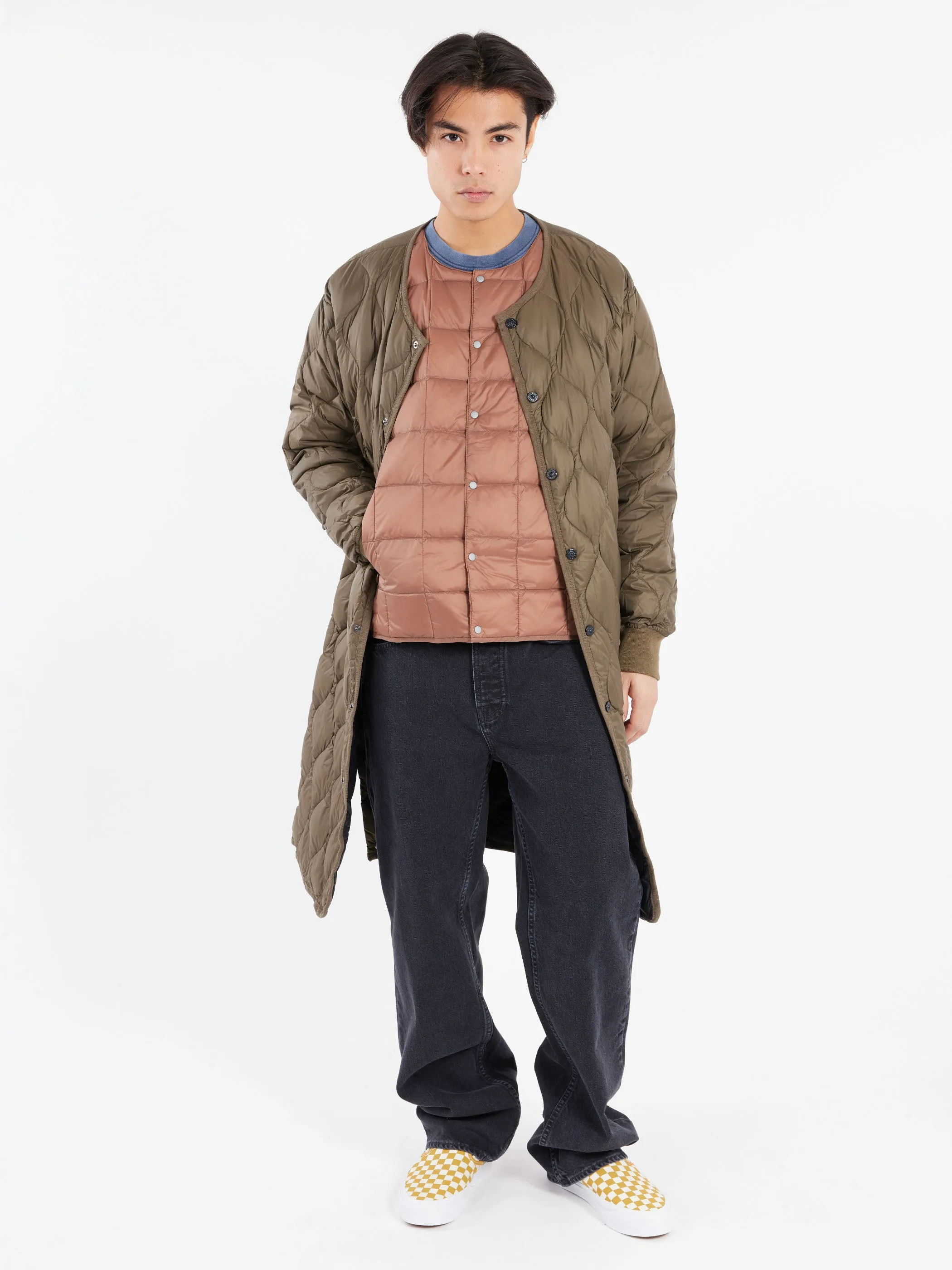 Military Crew Neck Long Down Jacket sold by gravitypope product image thumbnail 2