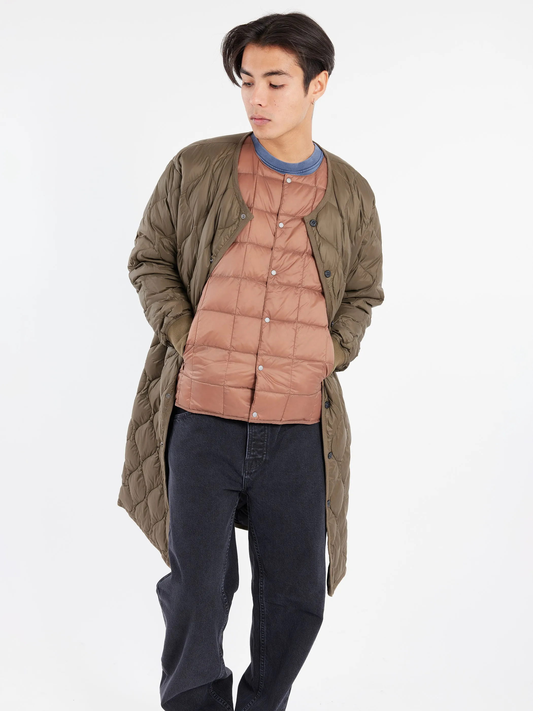 Military Crew Neck Long Down Jacket sold by gravitypope product image thumbnail 4