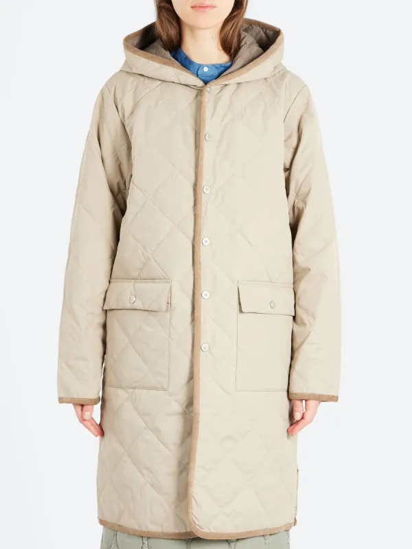 Piping Hood Long Down Coat sold by gravitypope