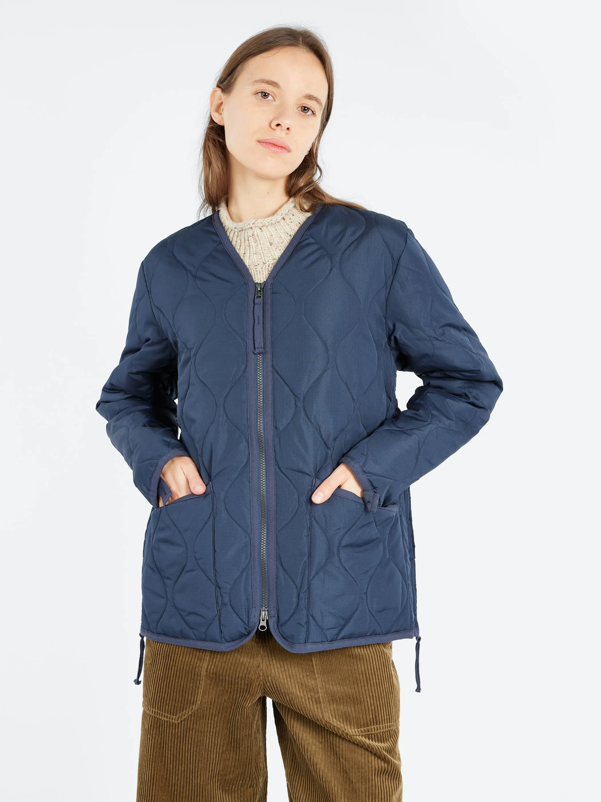 Military Zip V-Neck Down Jacket sold by gravitypope product image thumbnail 2