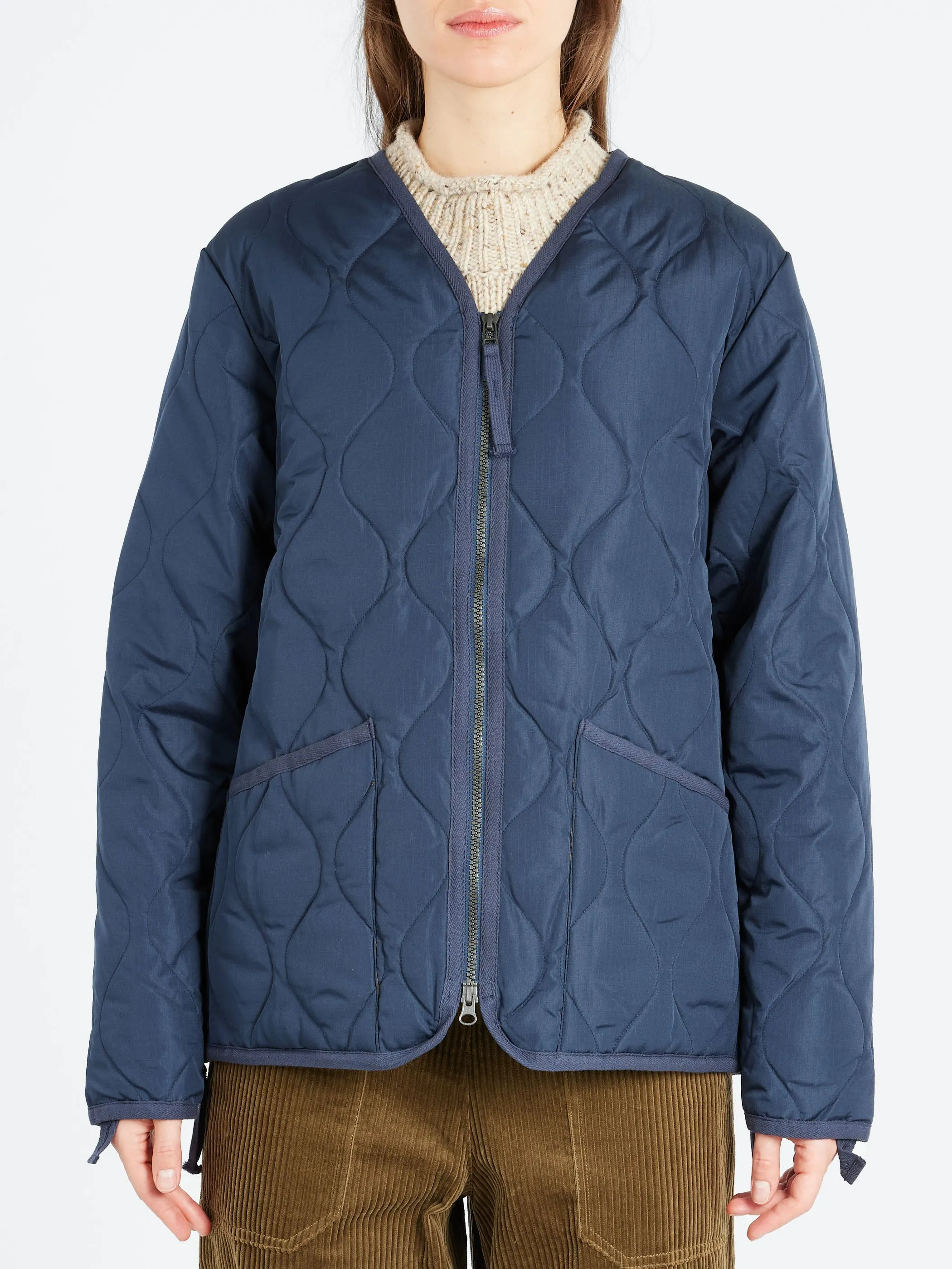 Military Zip V-Neck Down Jacket sold by gravitypope