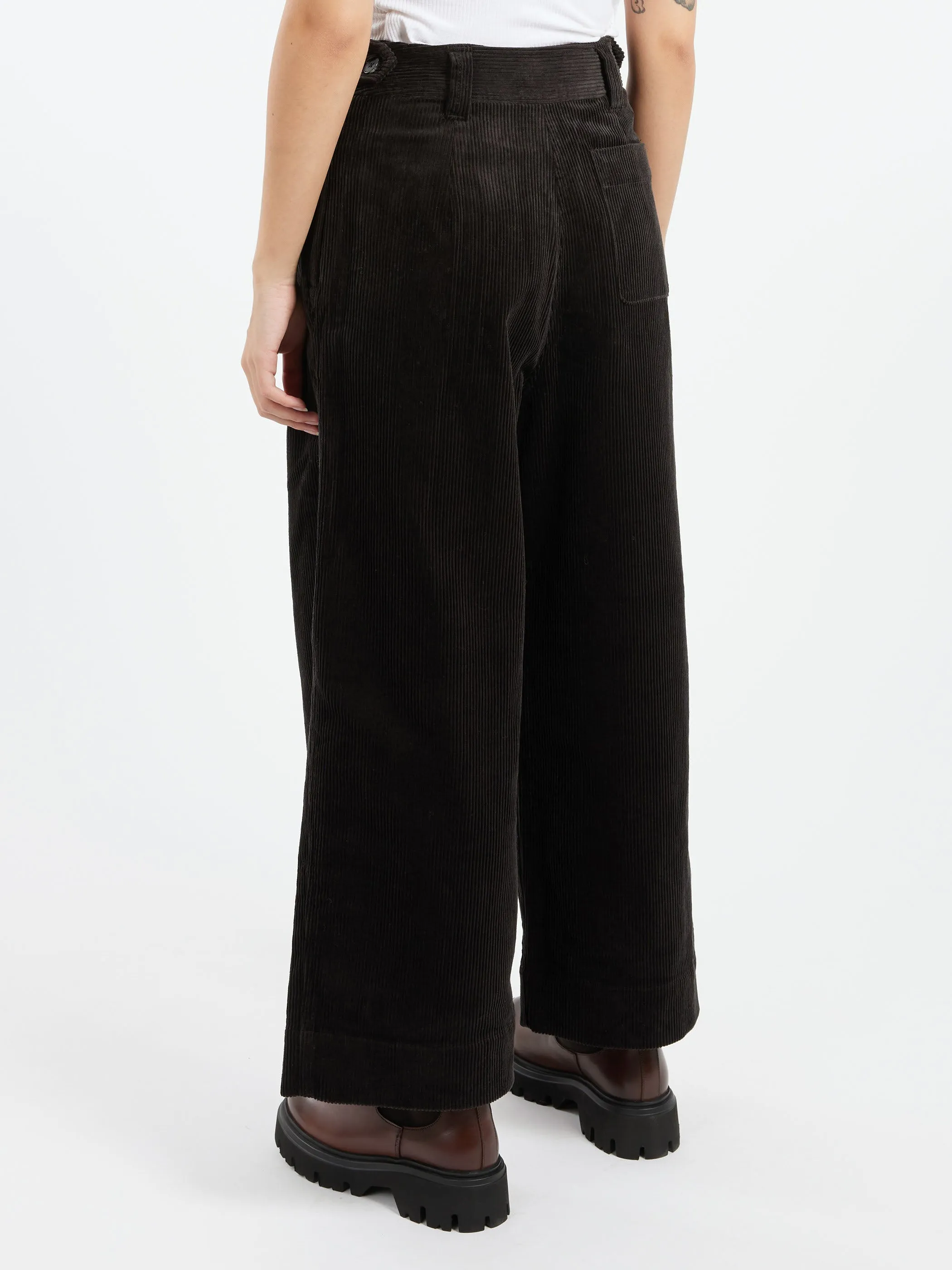 Cord Pleat Front Trousers sold by gravitypope product image thumbnail 3