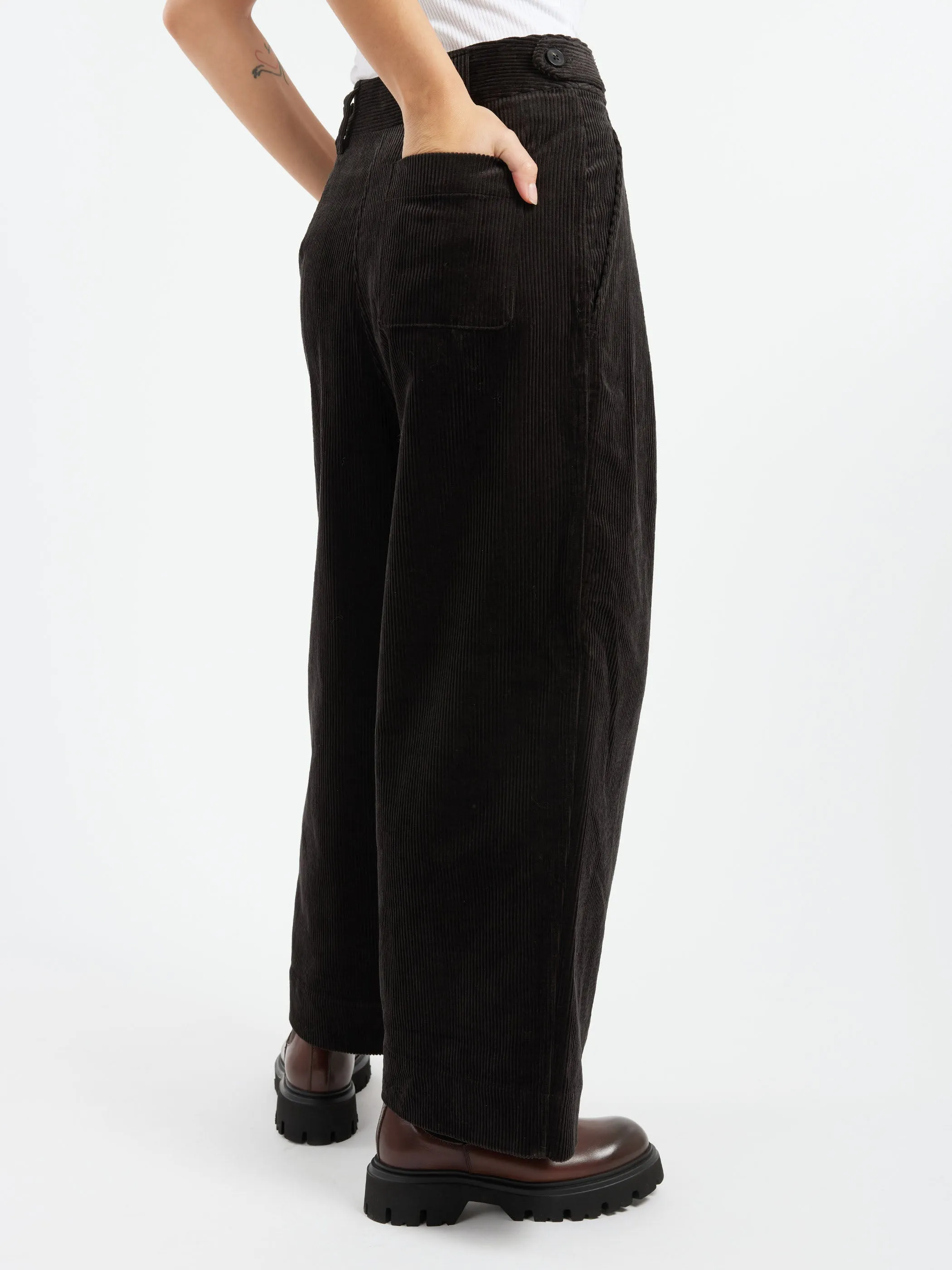 Cord Pleat Front Trousers sold by gravitypope product image thumbnail 4
