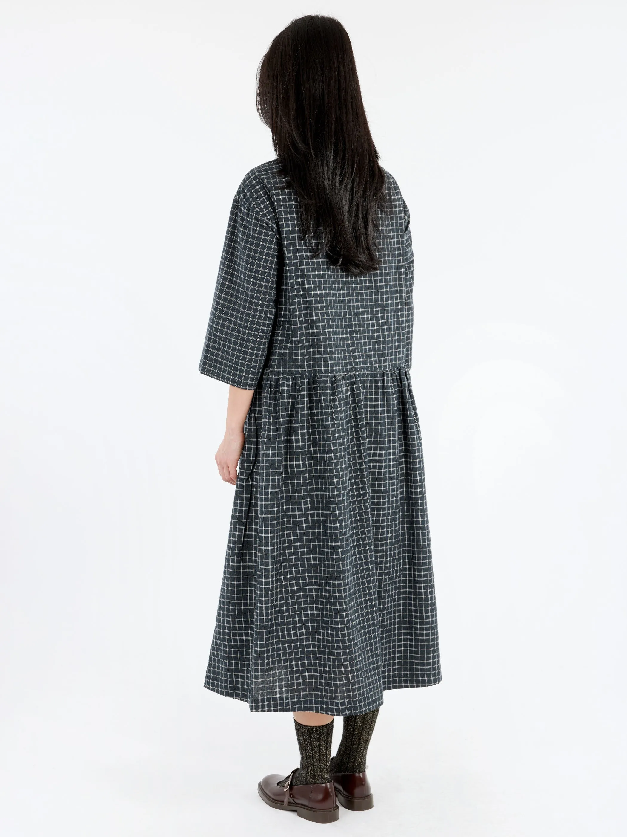 Graph Check Shirt Dress sold by gravitypope product image thumbnail 3