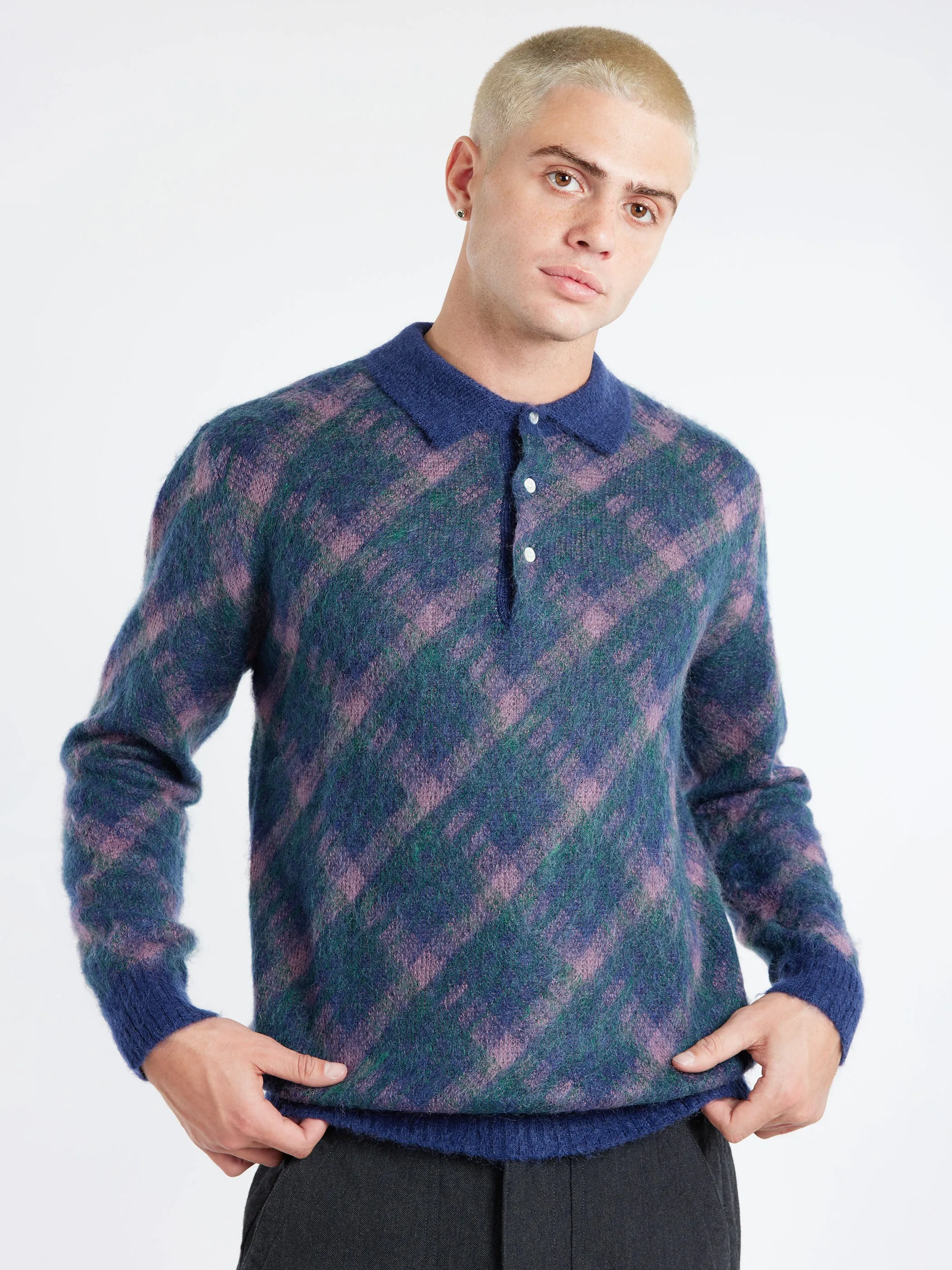 Shaggy Knit Polo sold by gravitypope product image thumbnail 4