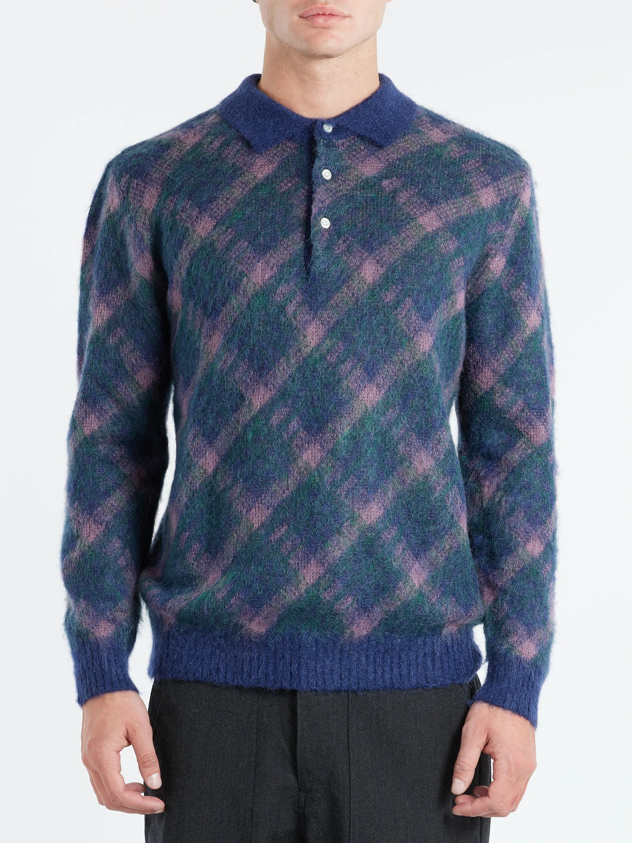 Shaggy Knit Polo sold by gravitypope