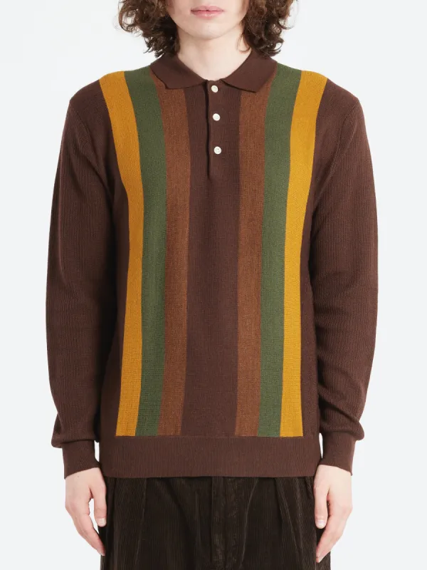Stripe Knit Polo sold by gravitypope